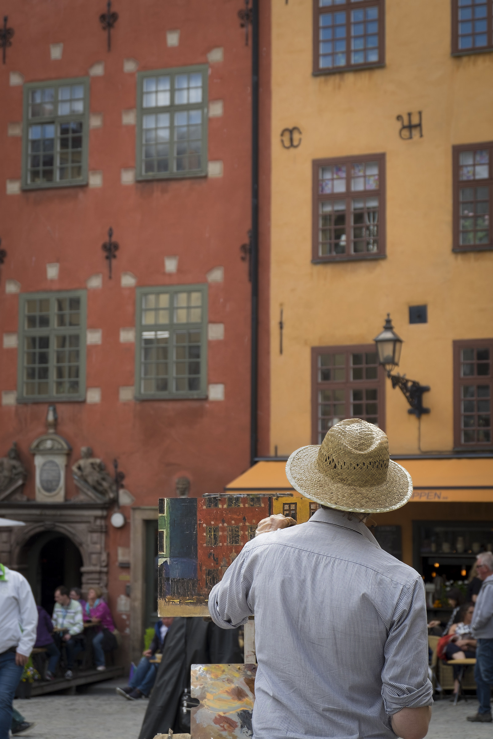 Painter in Gamlastan - Stockholm