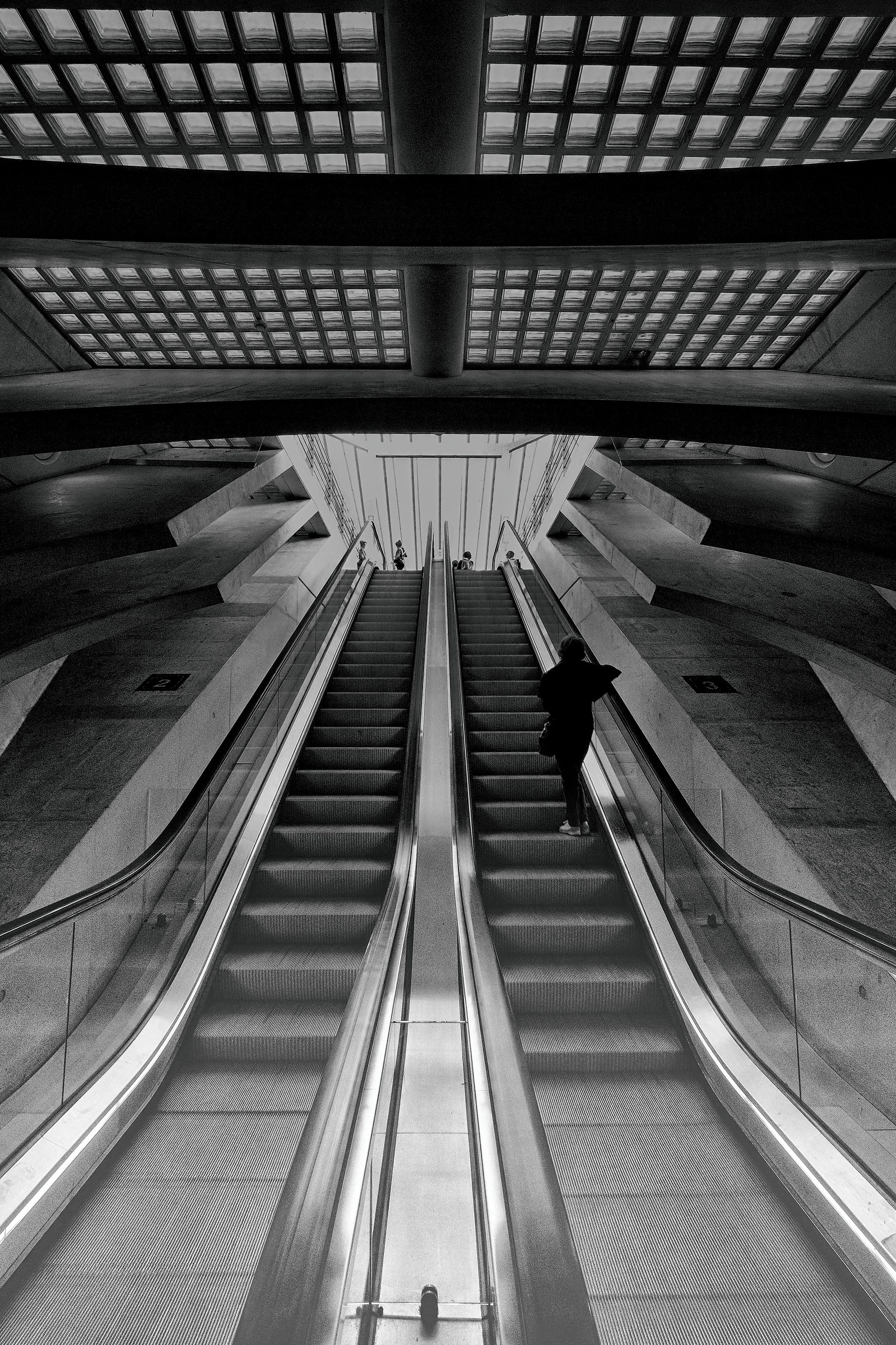 Liege Station in B / W