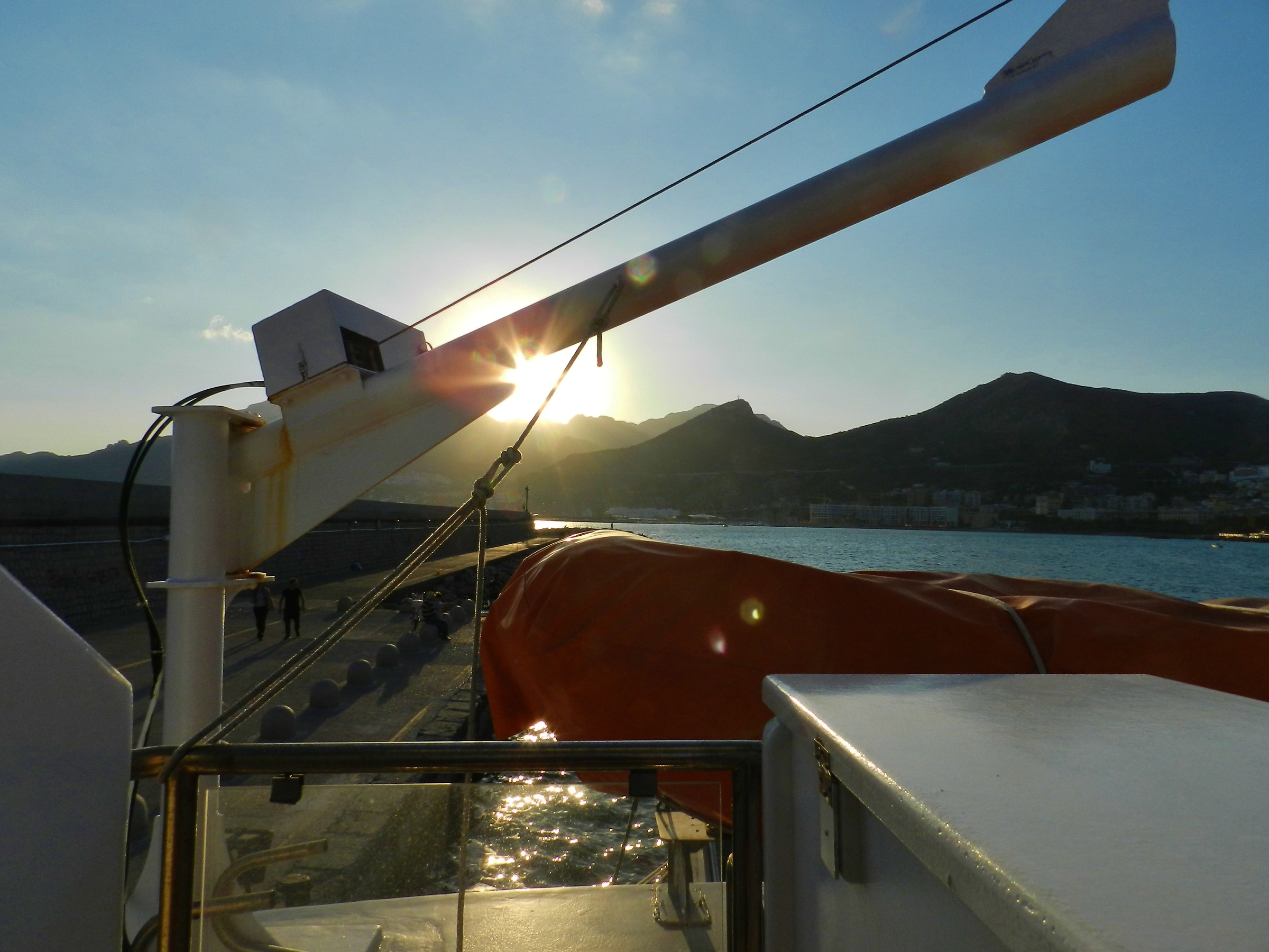 sunset towards the coast ..