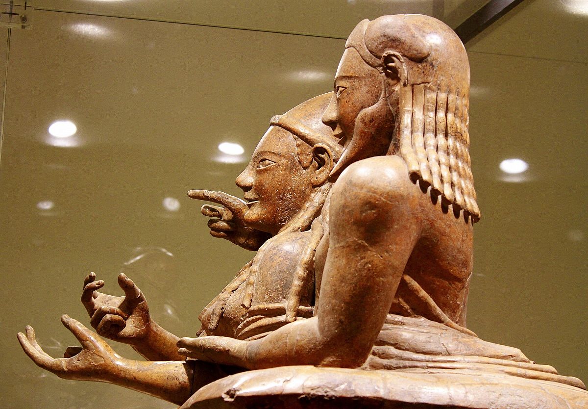 sarcofago etrusco una coppia oltre la vita villa giulia