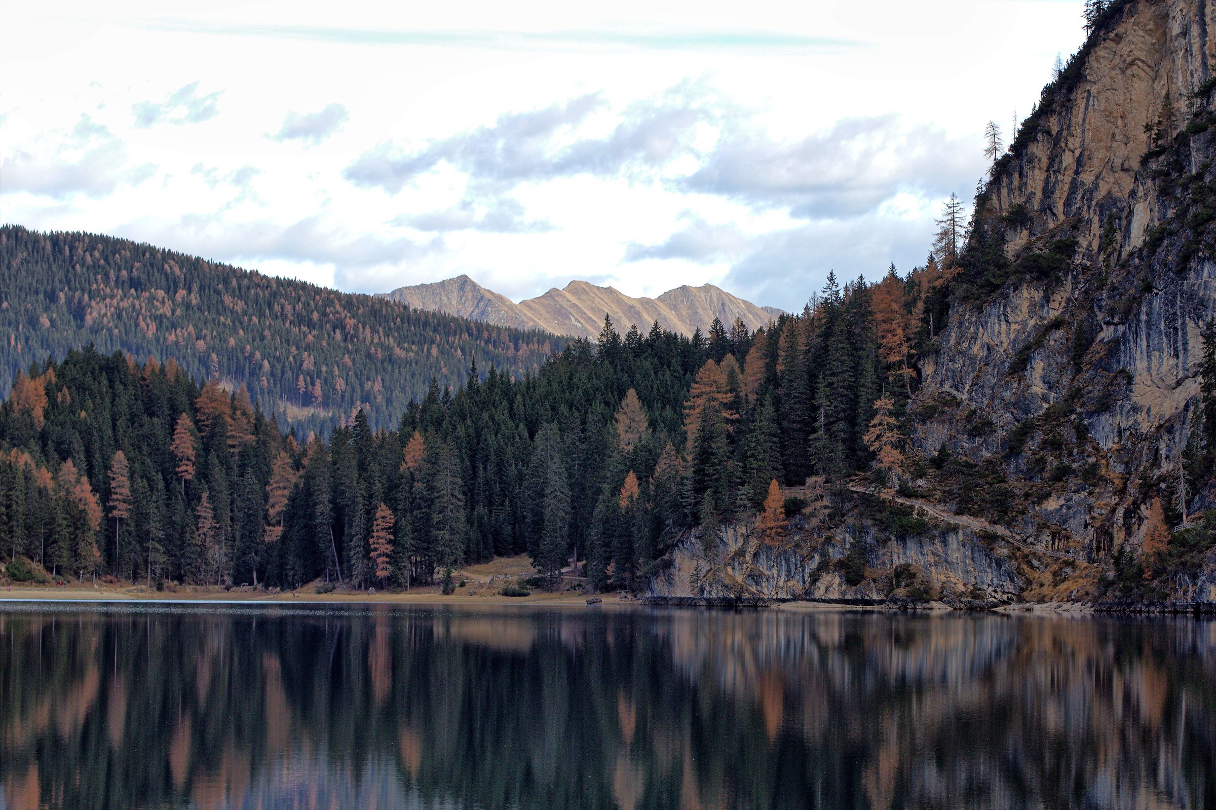 Clouds coming in Braies Lake (bz)