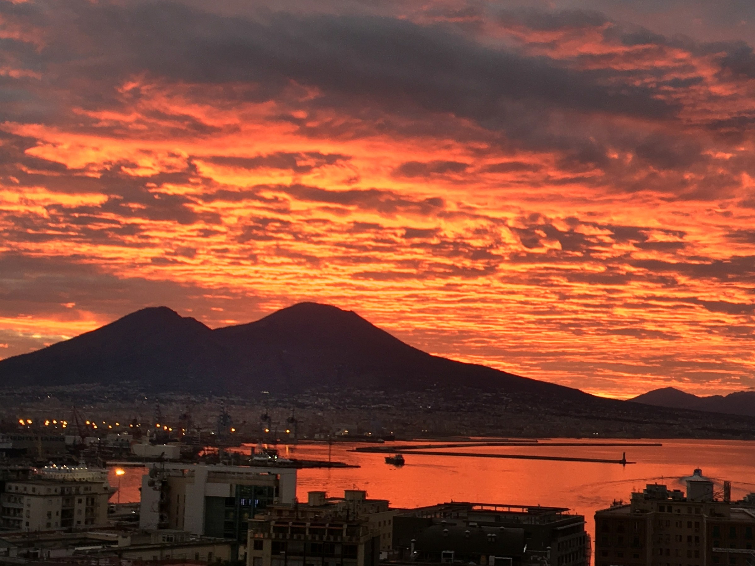 Sunrise over the Gulf of Naples
