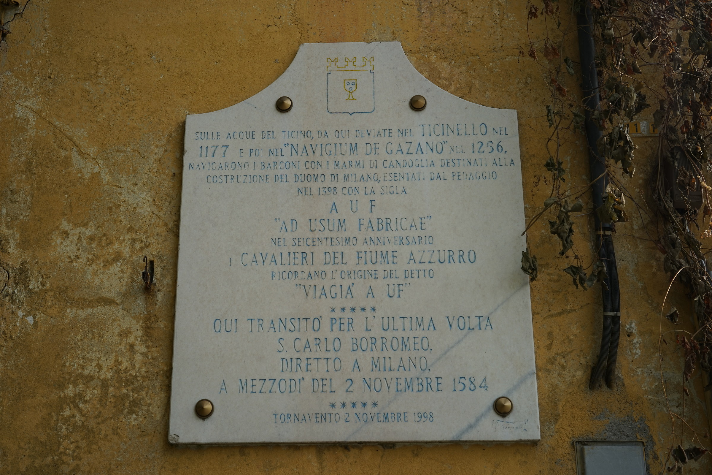 "ad usum fabricae" viagia' a uf tornavento 158...