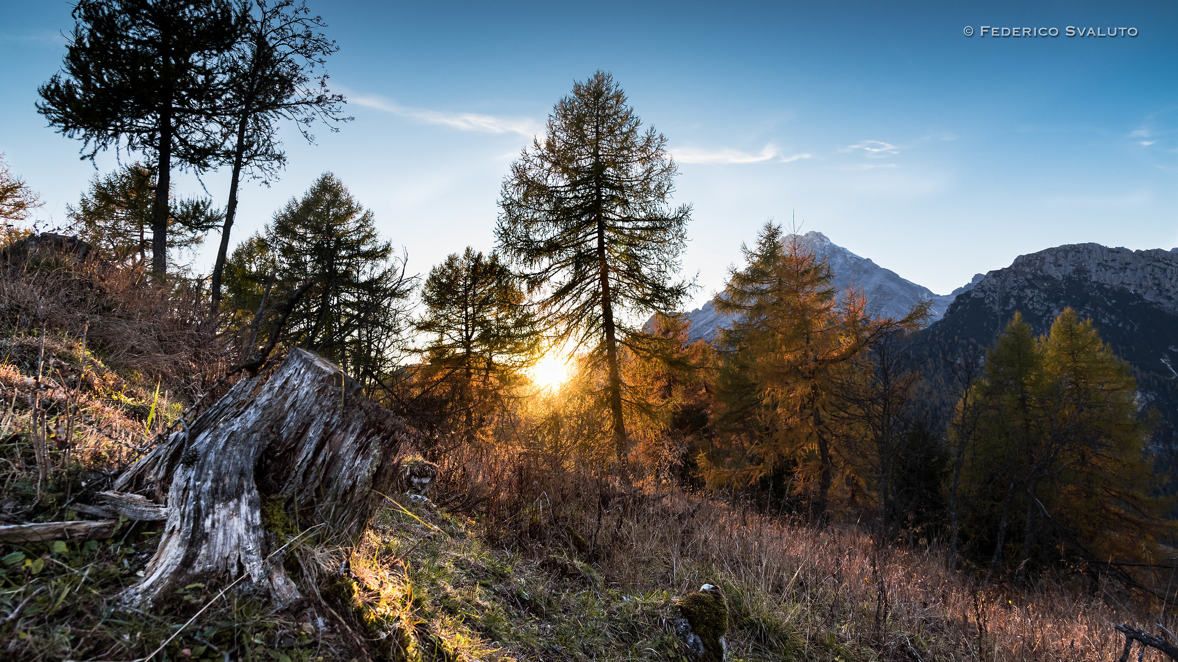 Sunset over King Antelao