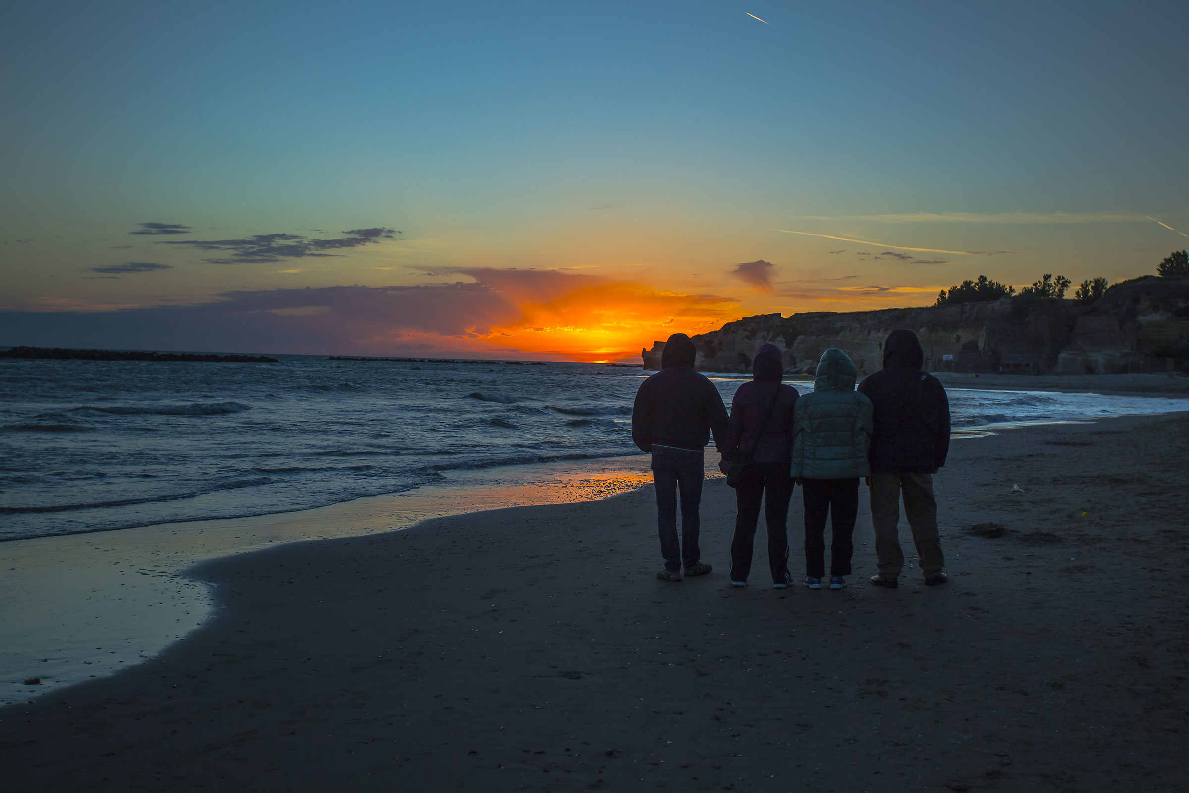 Tramonto villa di imperiale Anzio