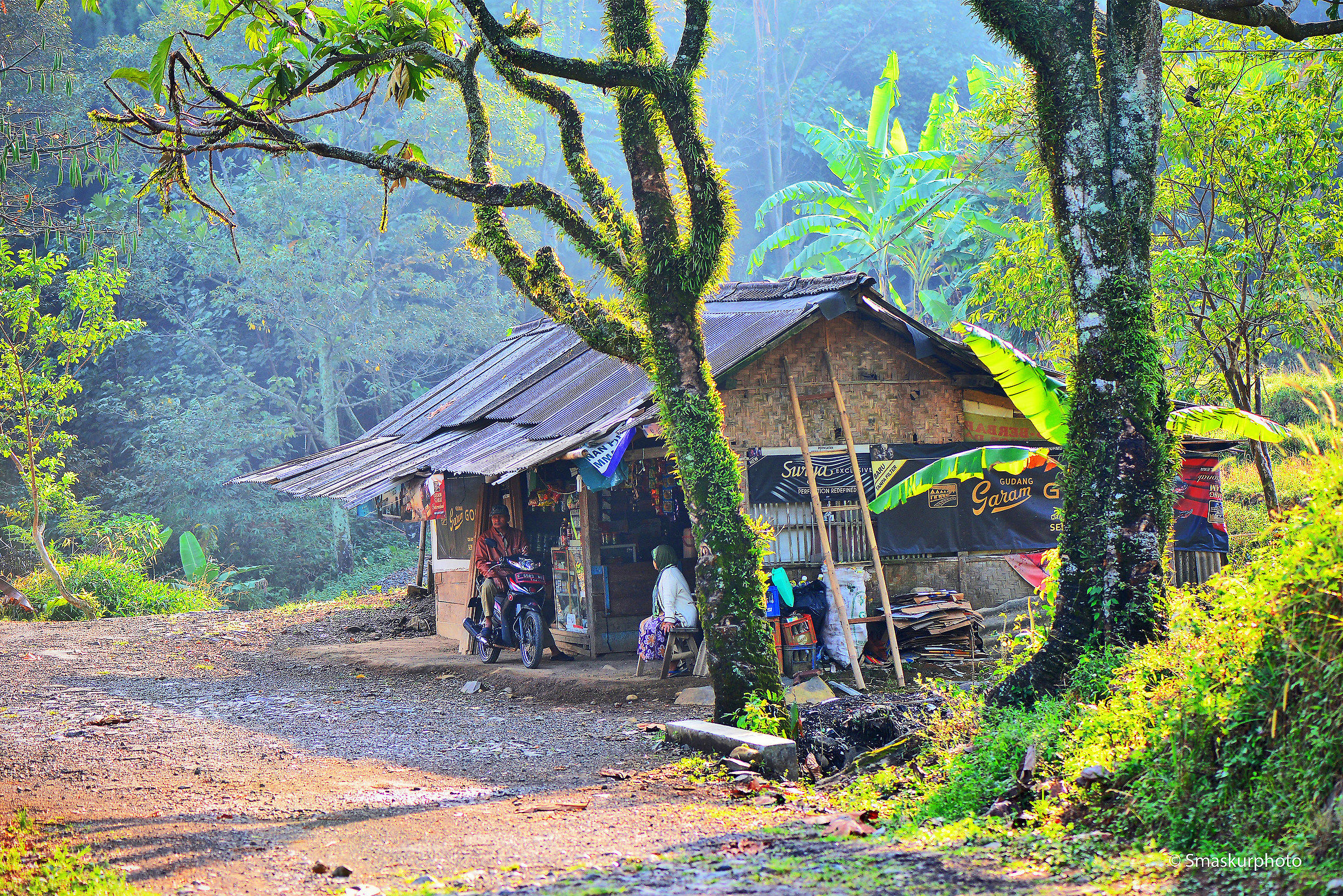 a stall in the village
