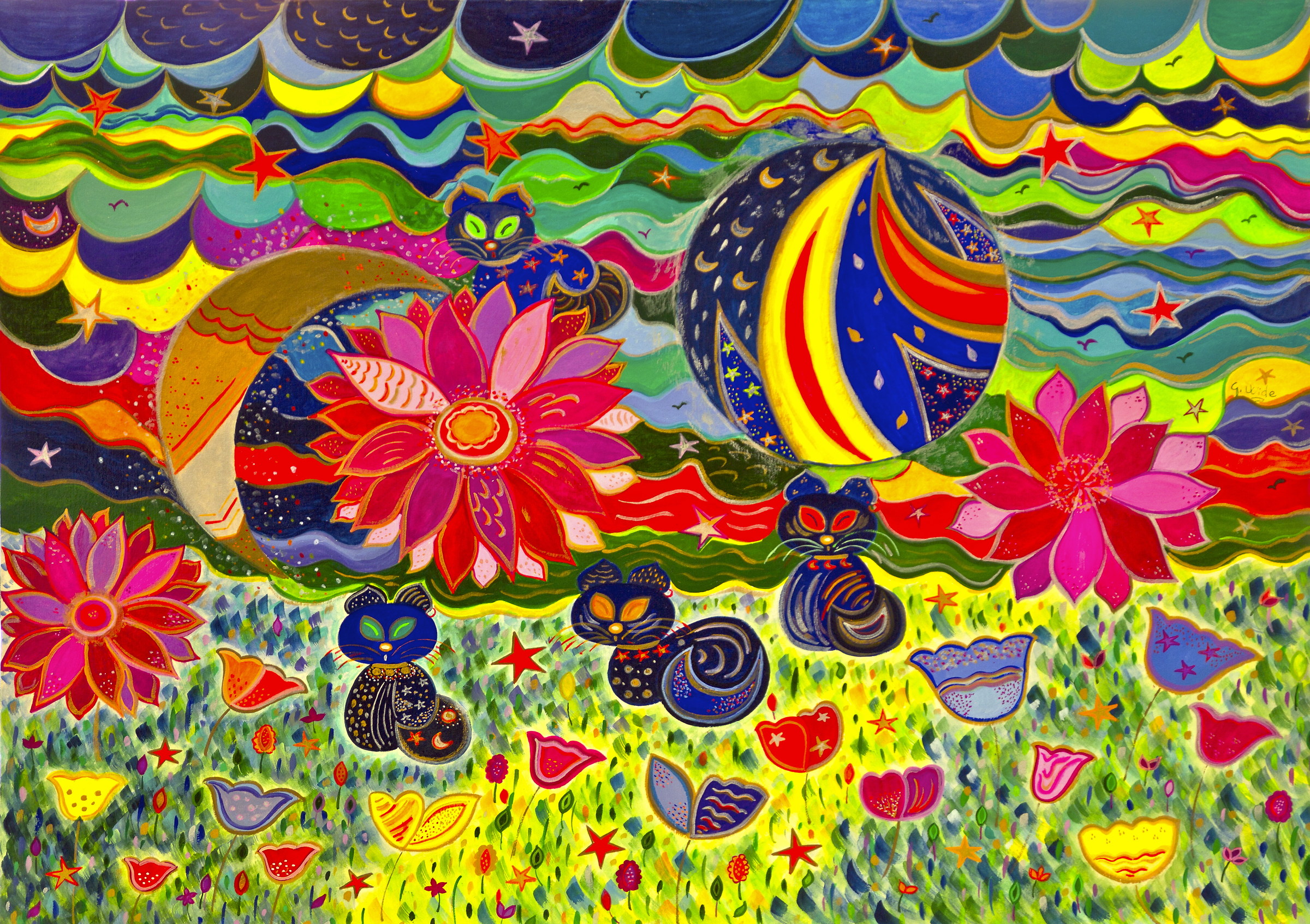 Blue Moments (Painting)