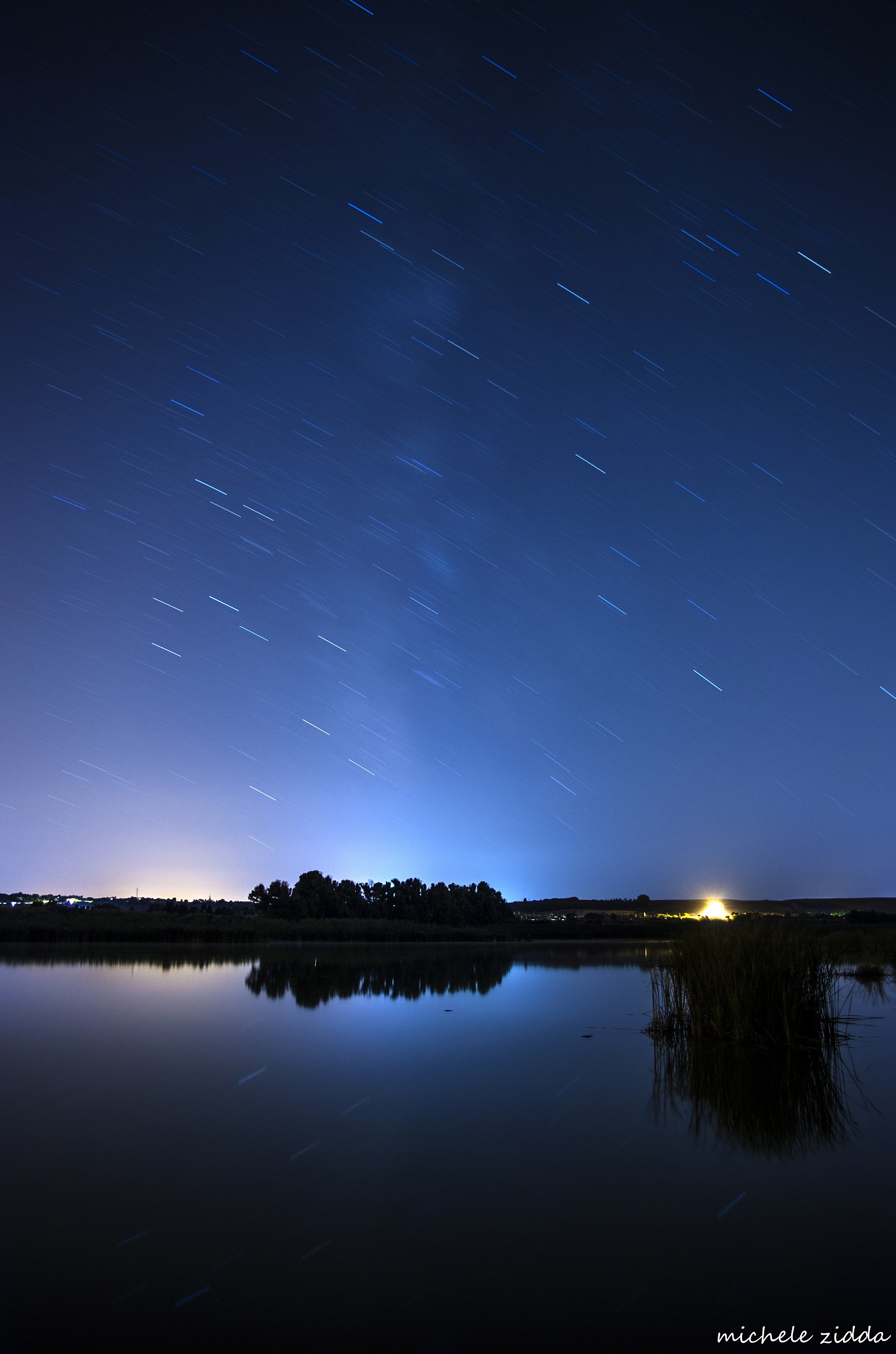 reflection of star trail