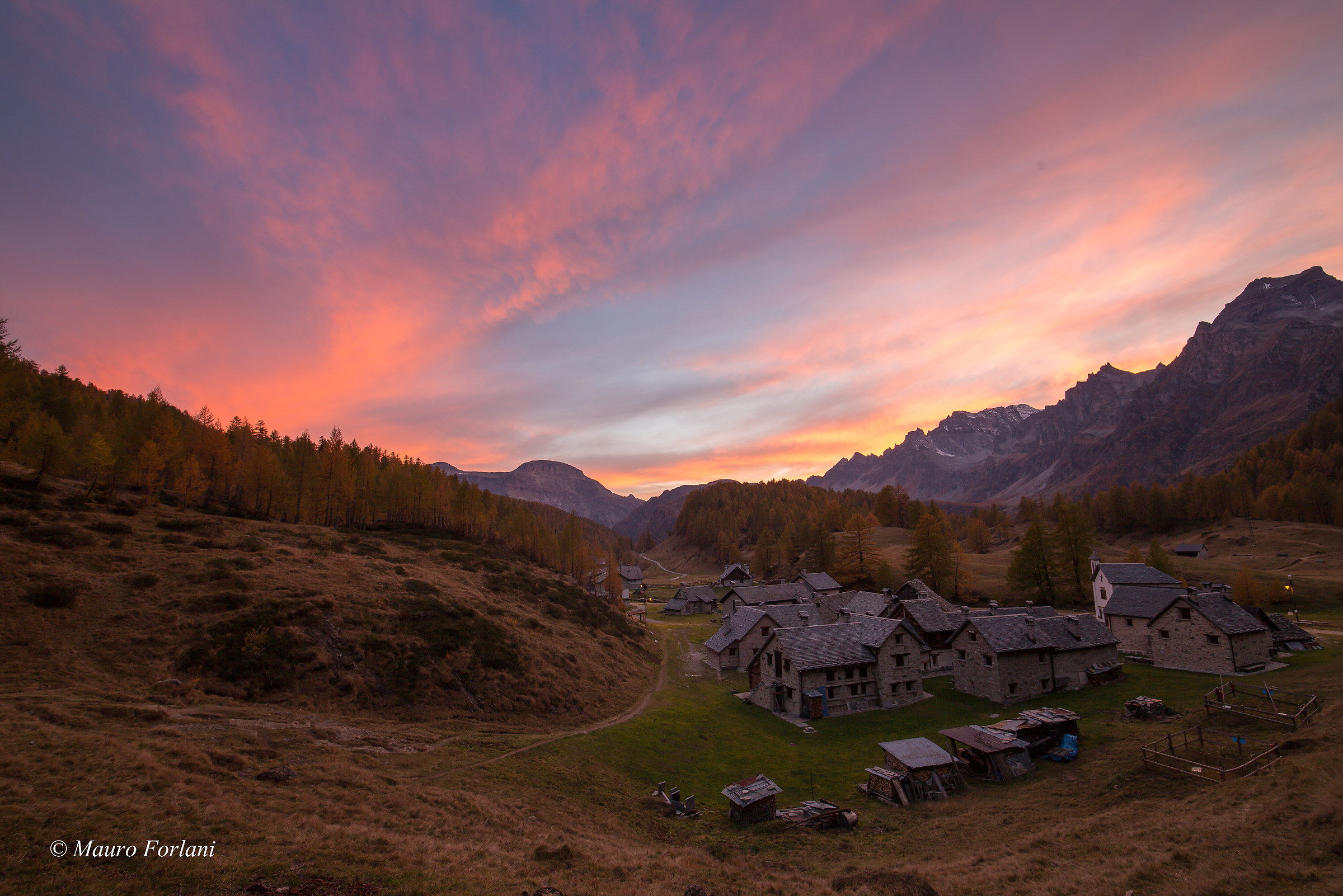 Sunset over Fire on Crampole!