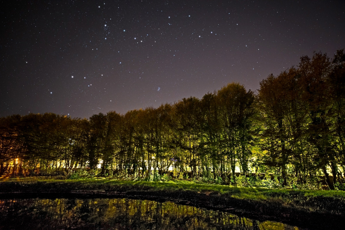 Stars and reflections at villa Pasole di Pedavena