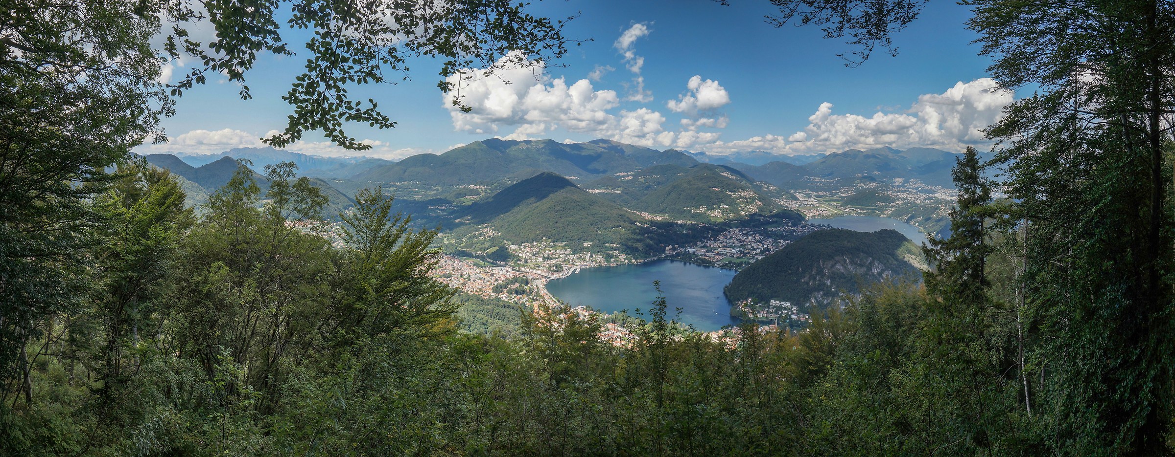 Lake Lugano seen from Marzio