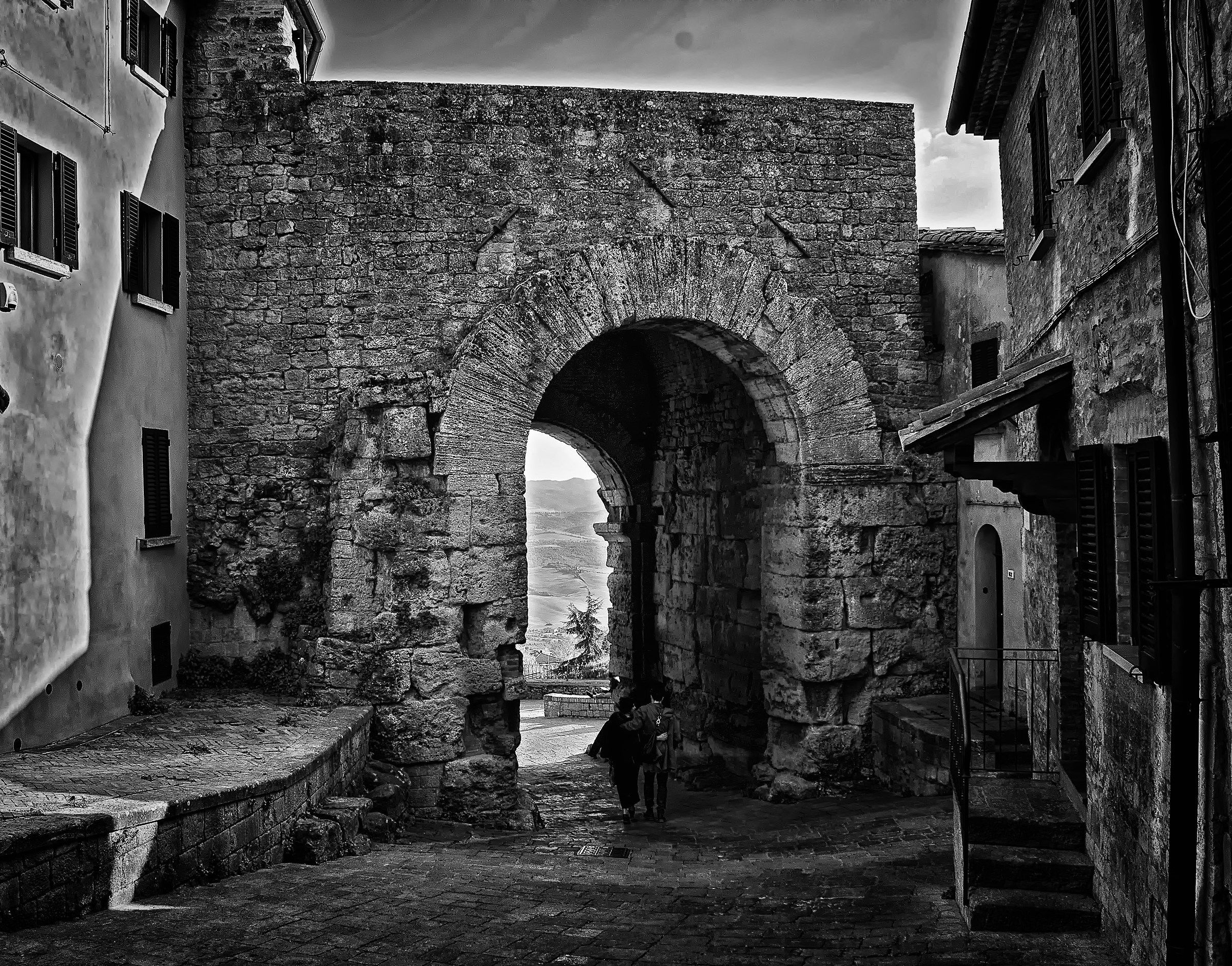 Walking out of the open ...