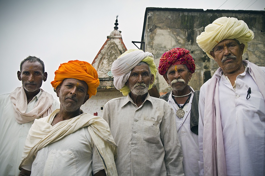 Five hindu men