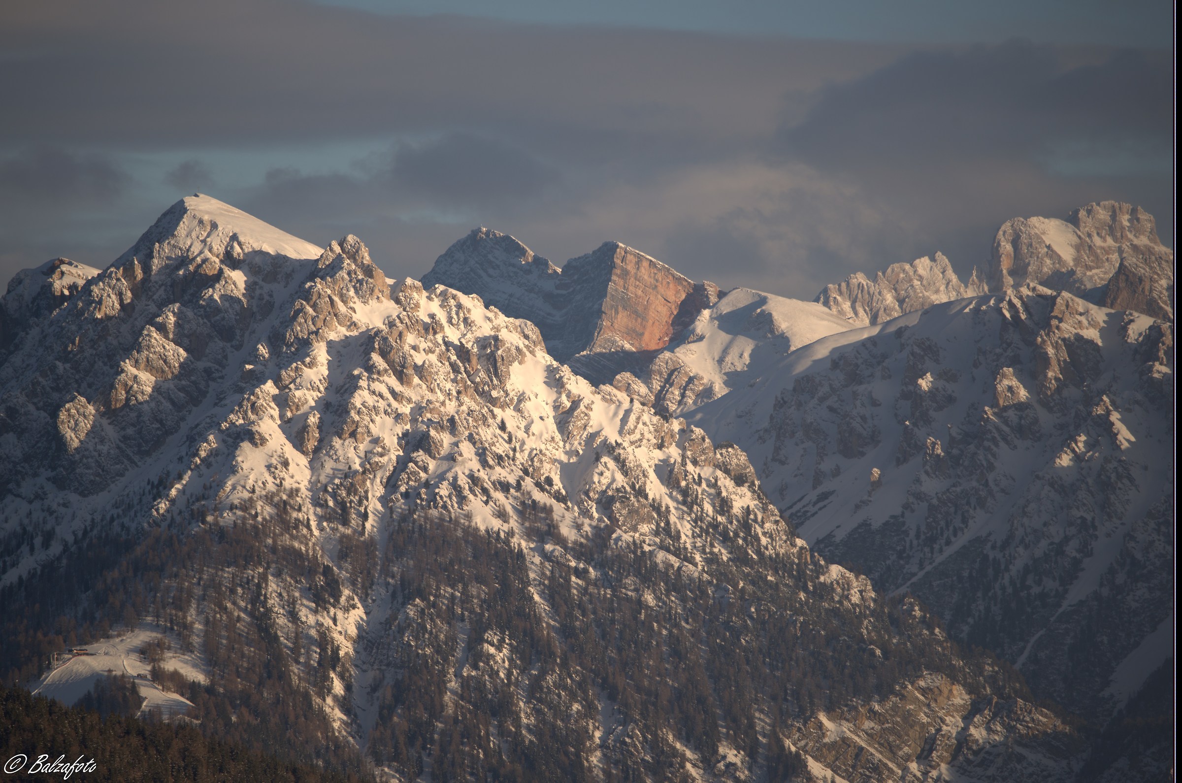 Dolomites at sunset