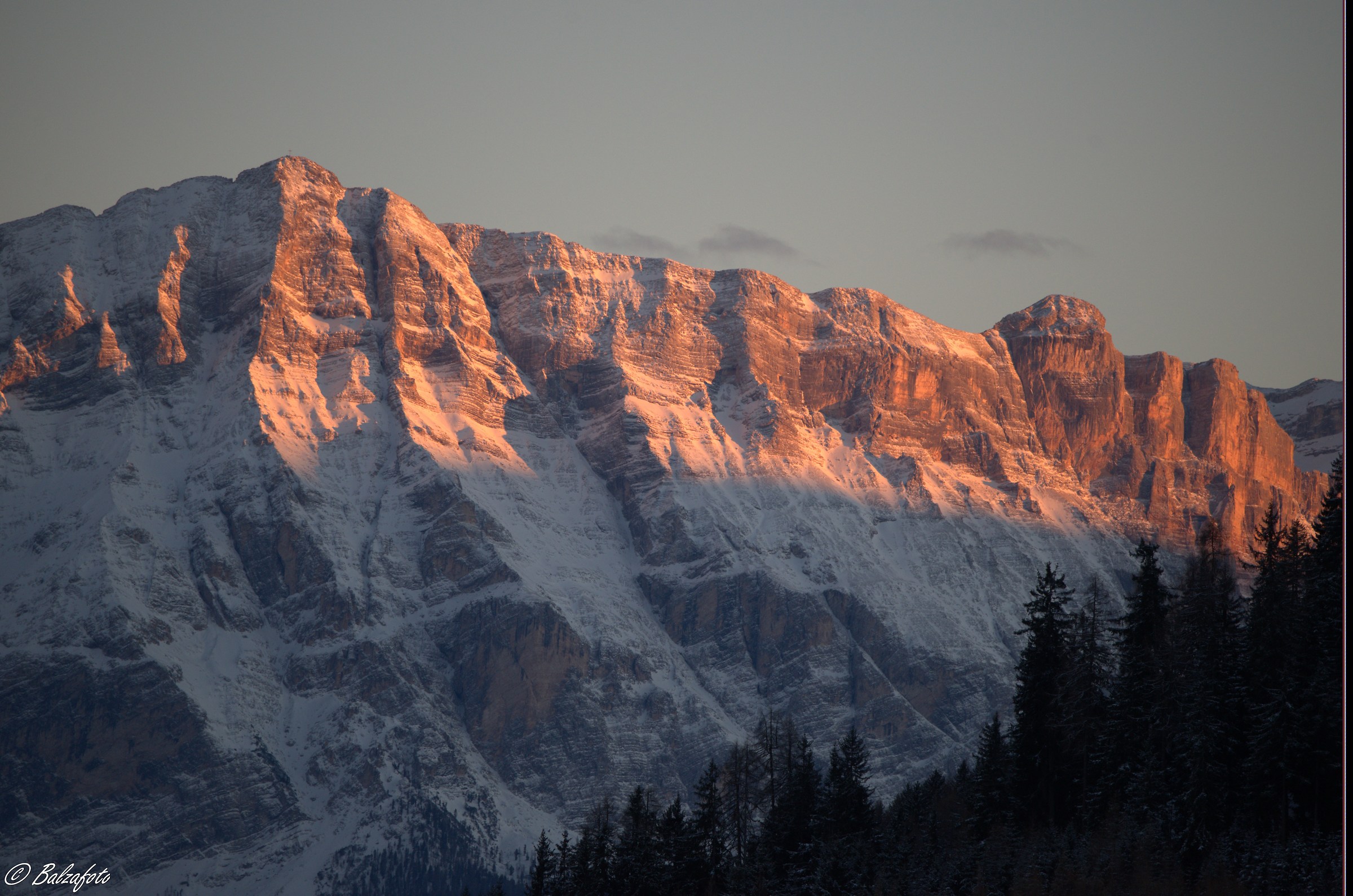 Dolomites at sunset