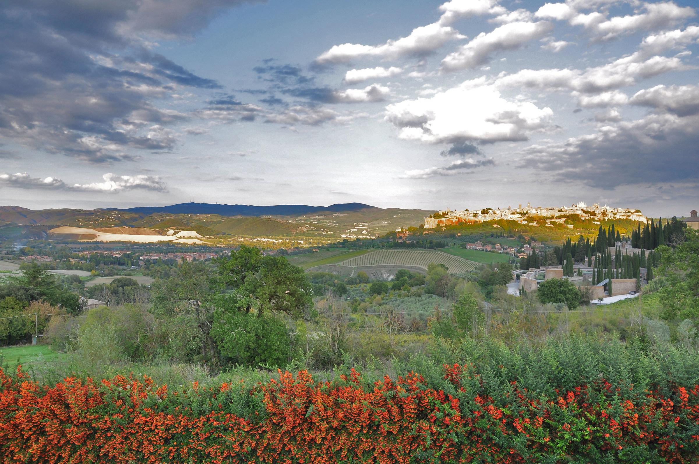Orvieto from far away October 2017