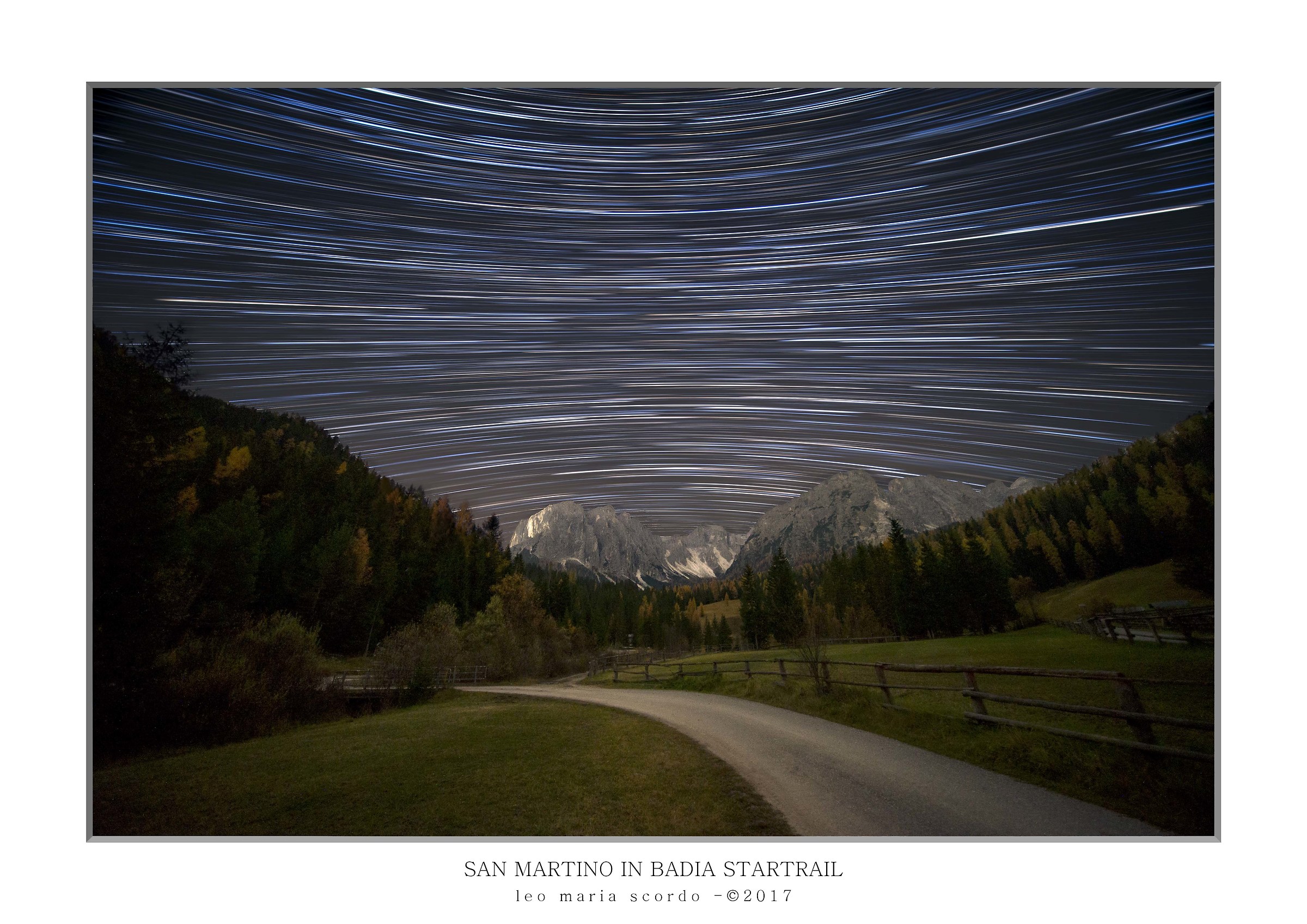 San Martino di Badia Startrail