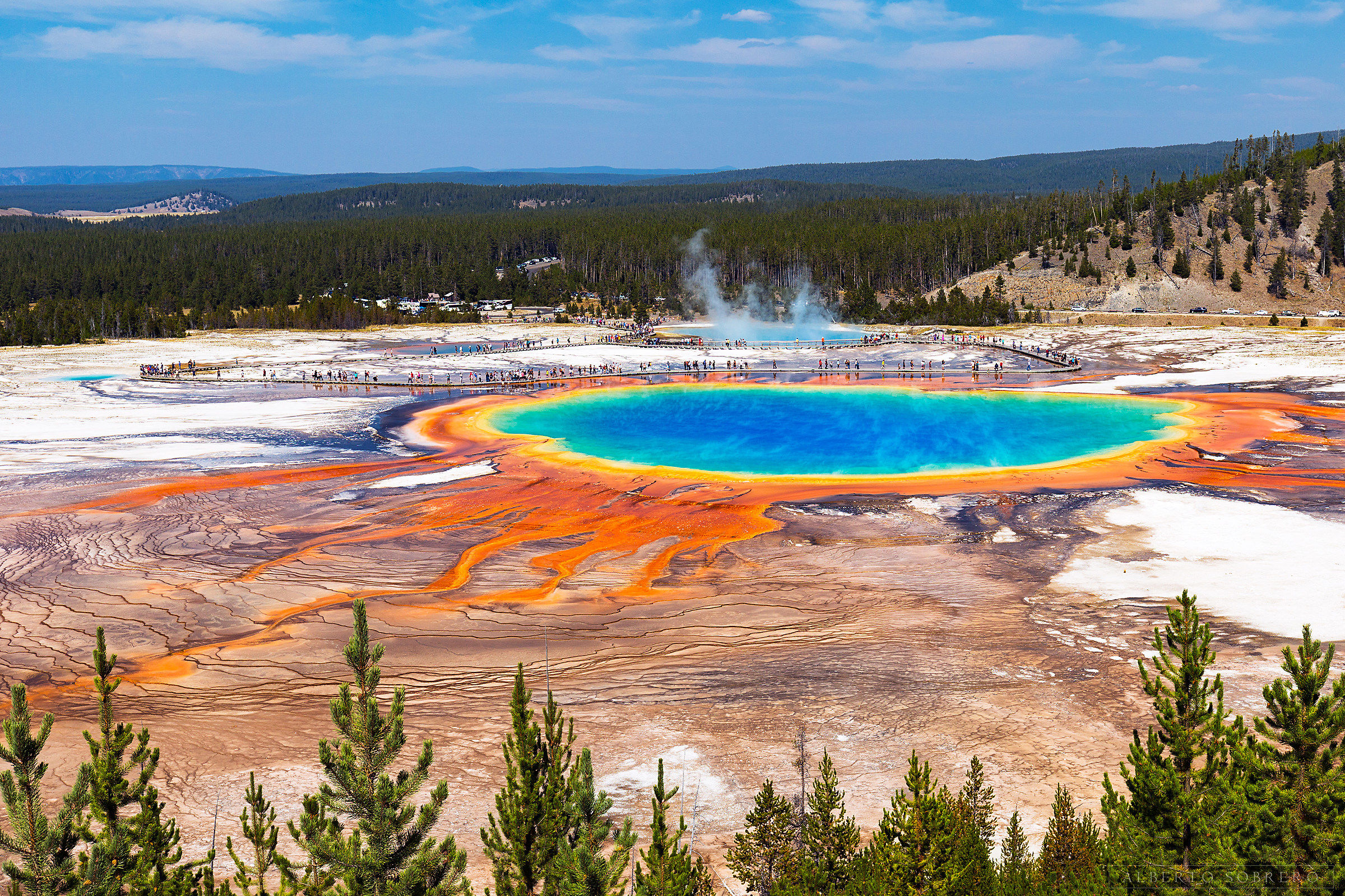 Grand Prismatic Spring - A full view