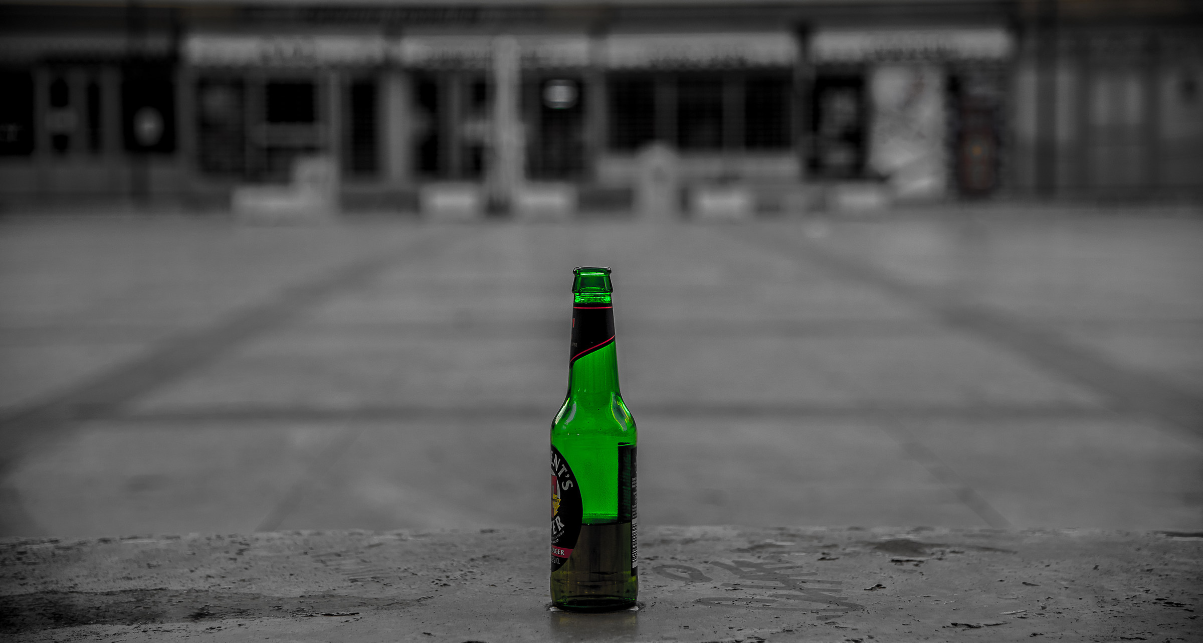 See the world through a bottle of beer