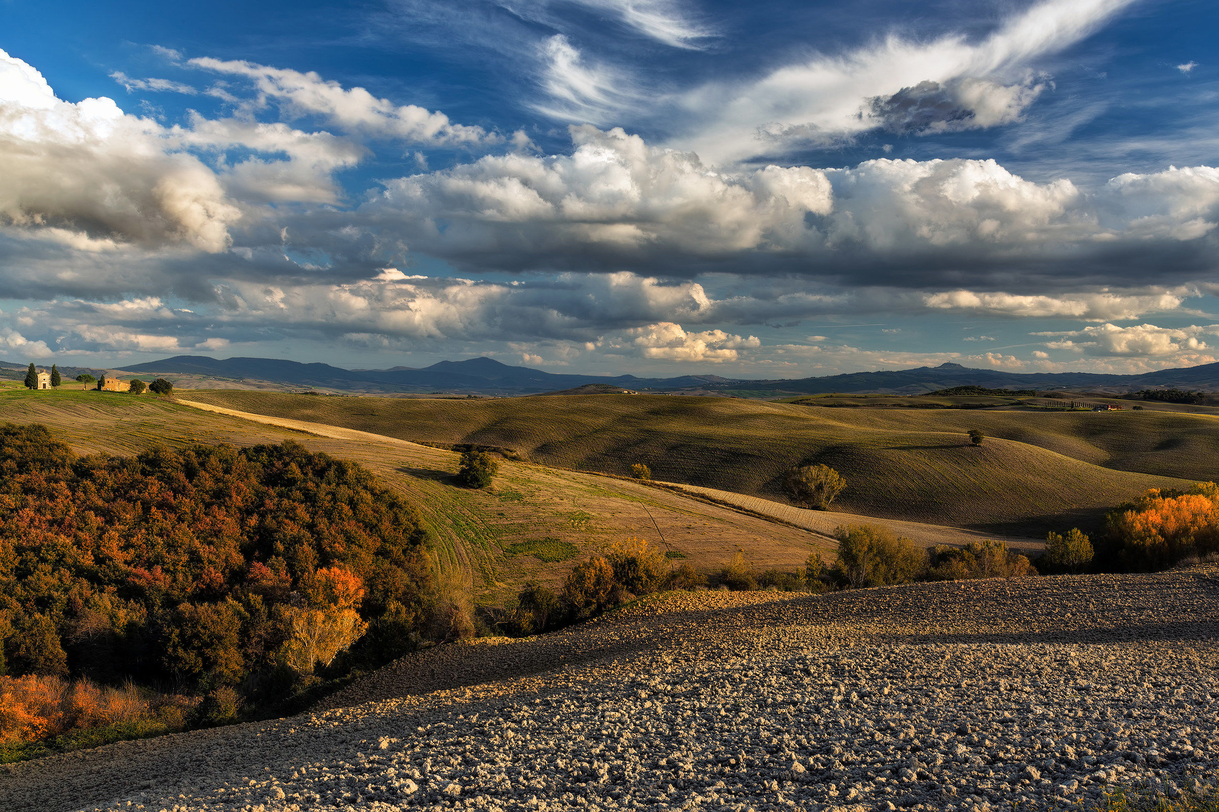 Colori autunnali in val d'Orcia