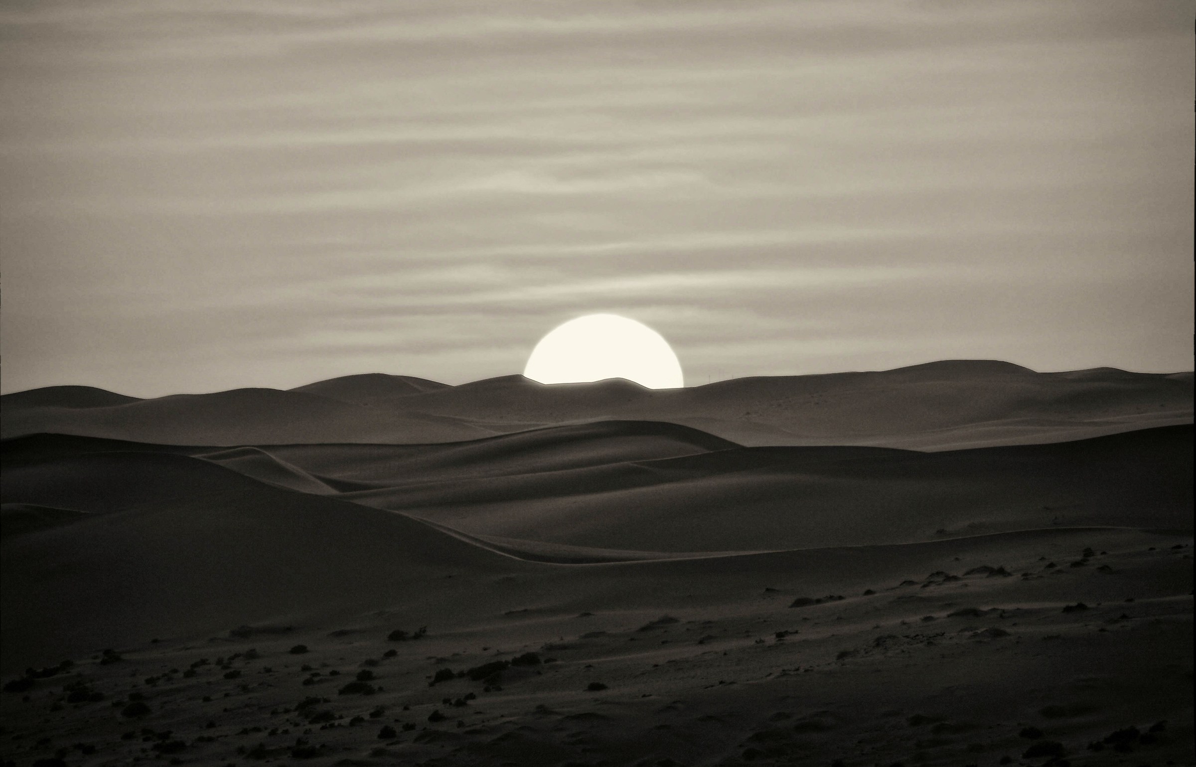 The sun was switched off