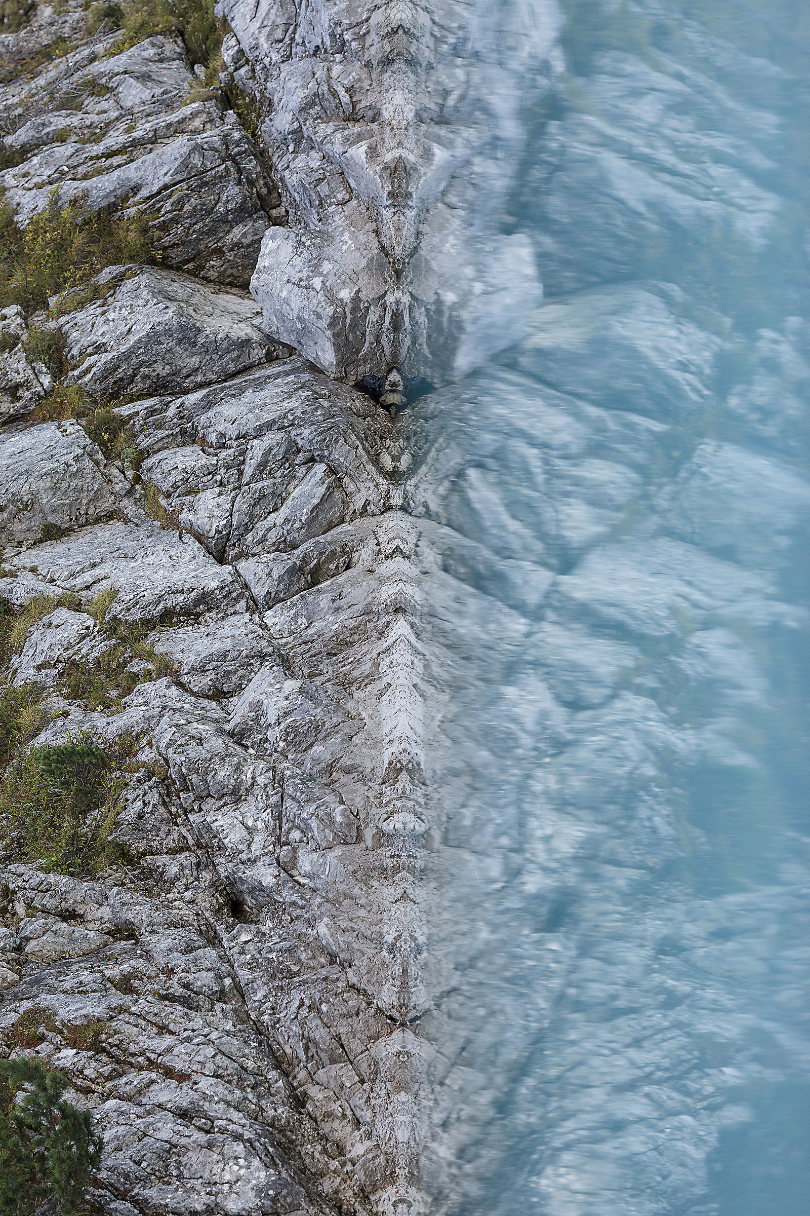 un totem al lago di Sorapis