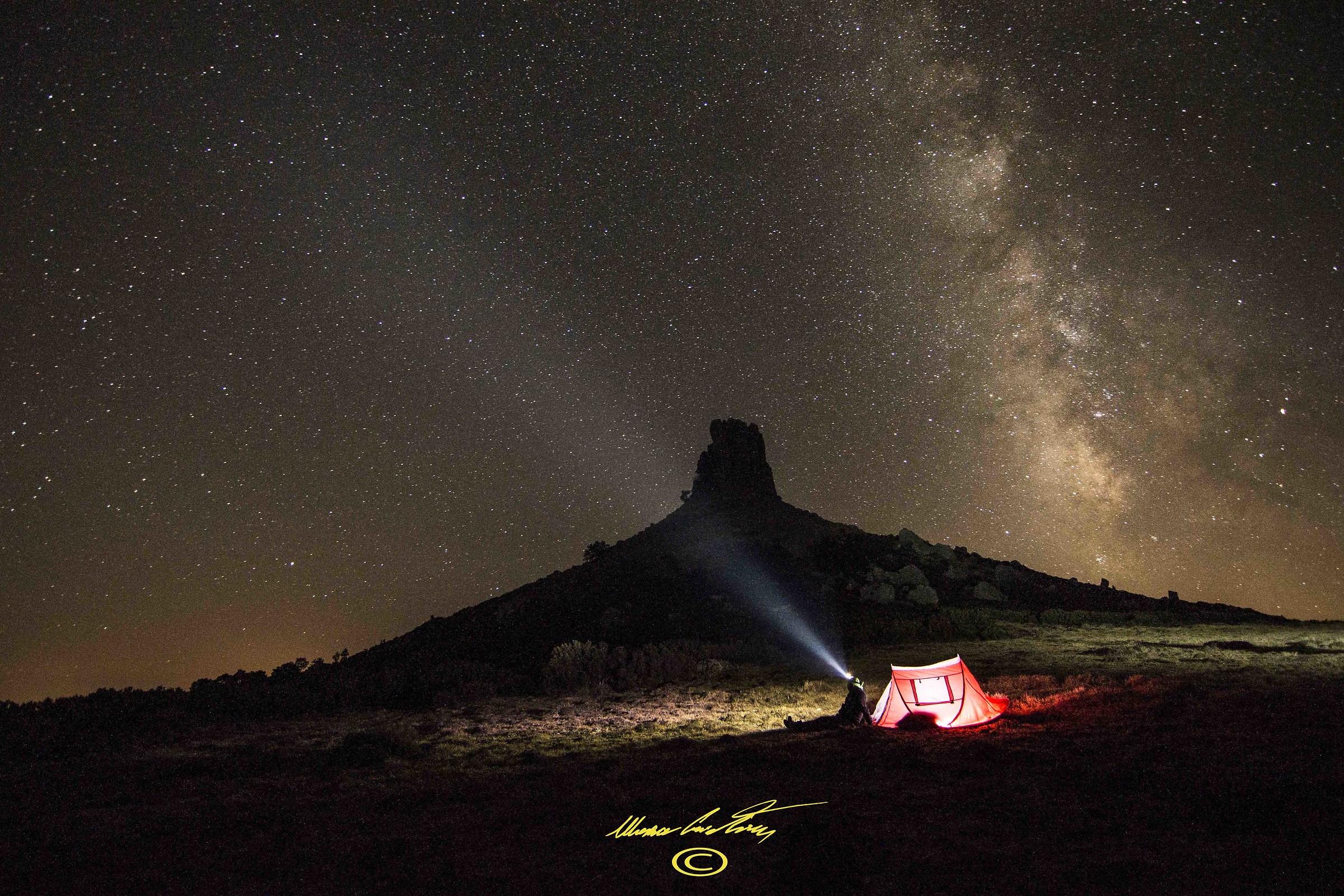 Miss Liana under the Milky Way