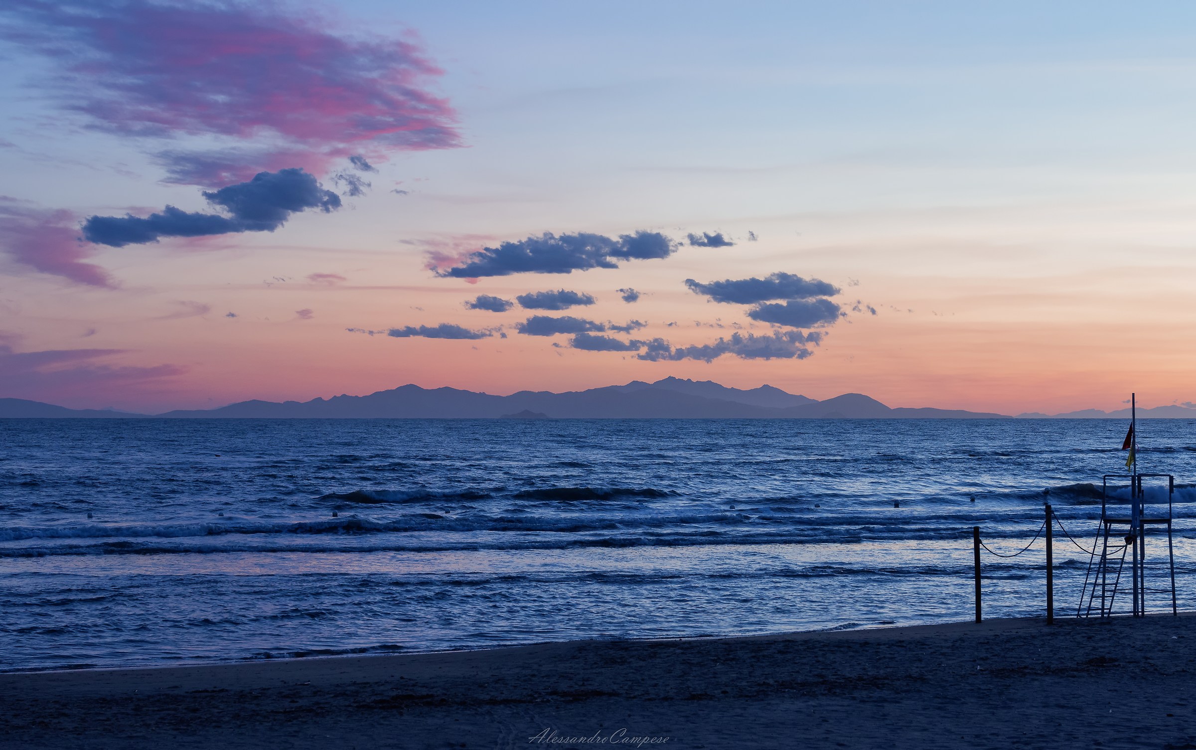 The blue hour as a painting