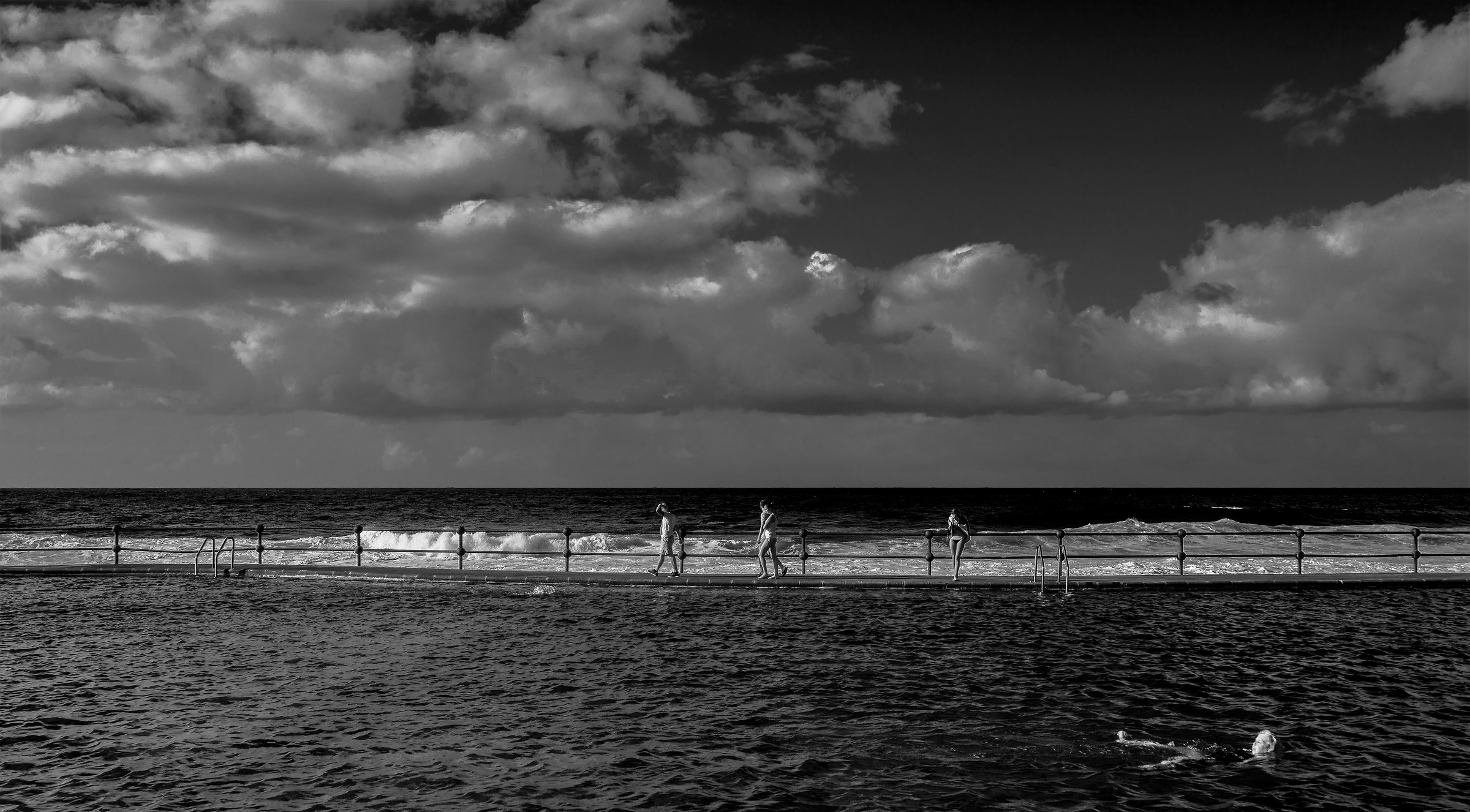 water and clouds ..................