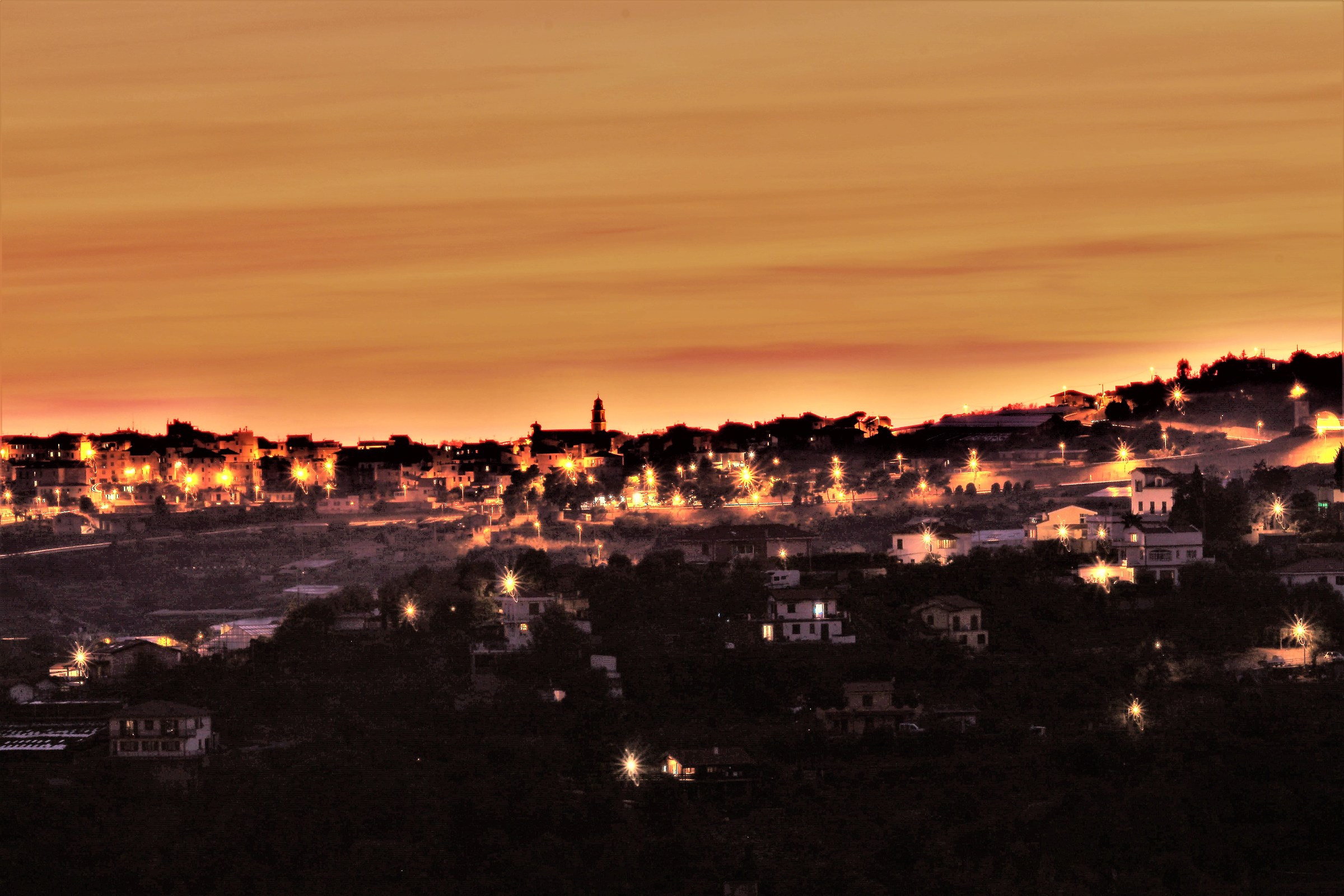 sunset in Col Di Rodi Sanremo