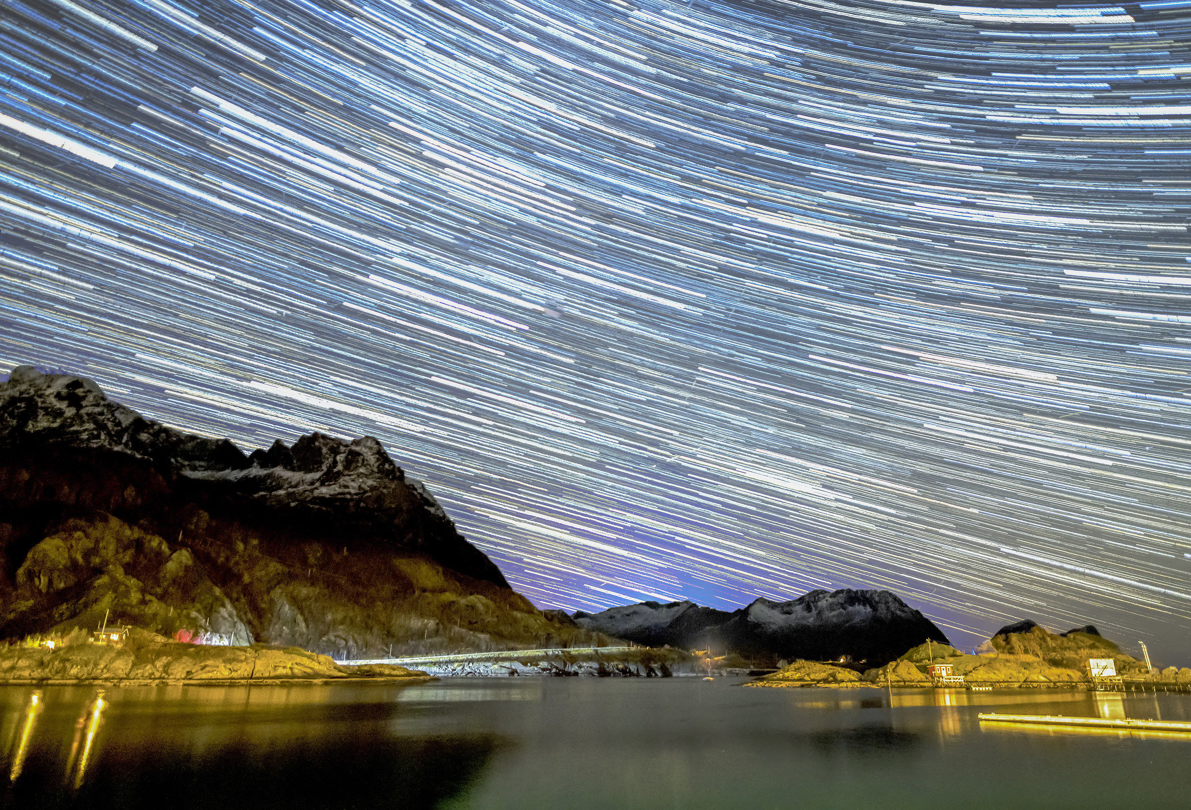 Strartrails in Senja