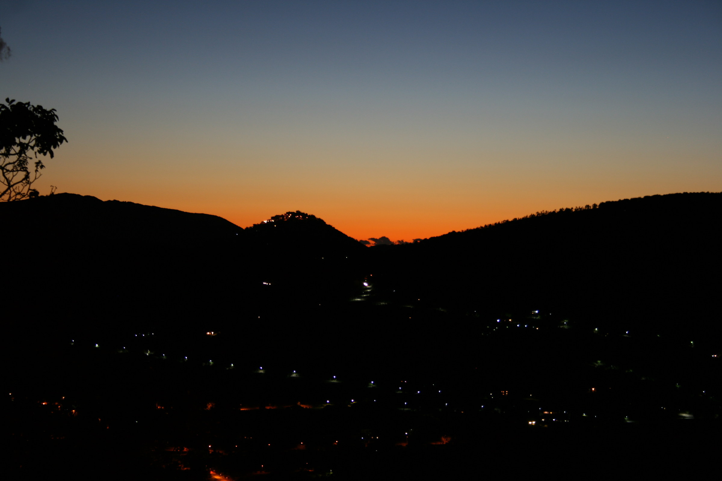 Il tramonto da casa mia