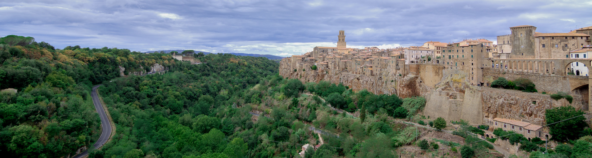 Overview of pitigliano