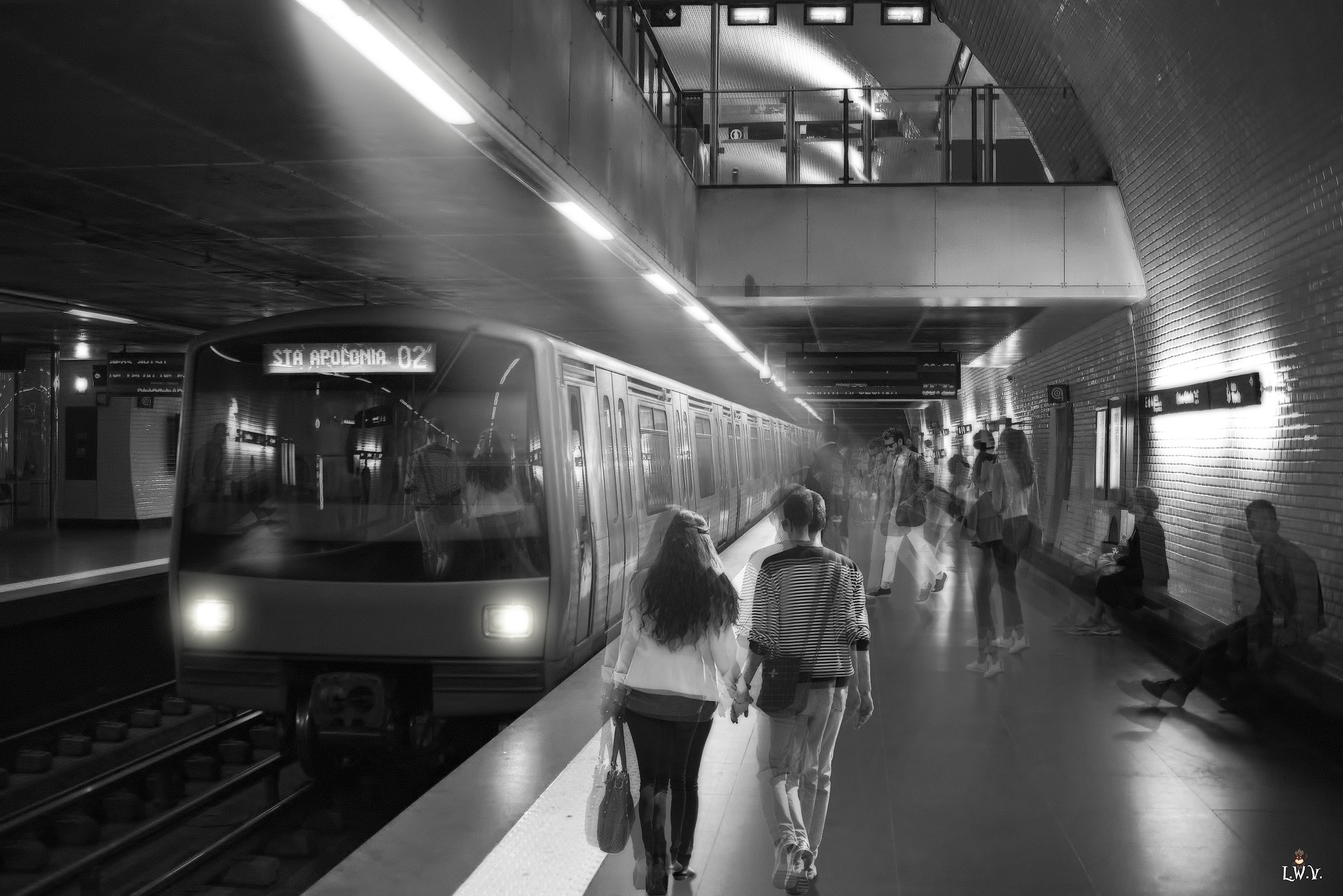 Somewhere in the Lisbon metro