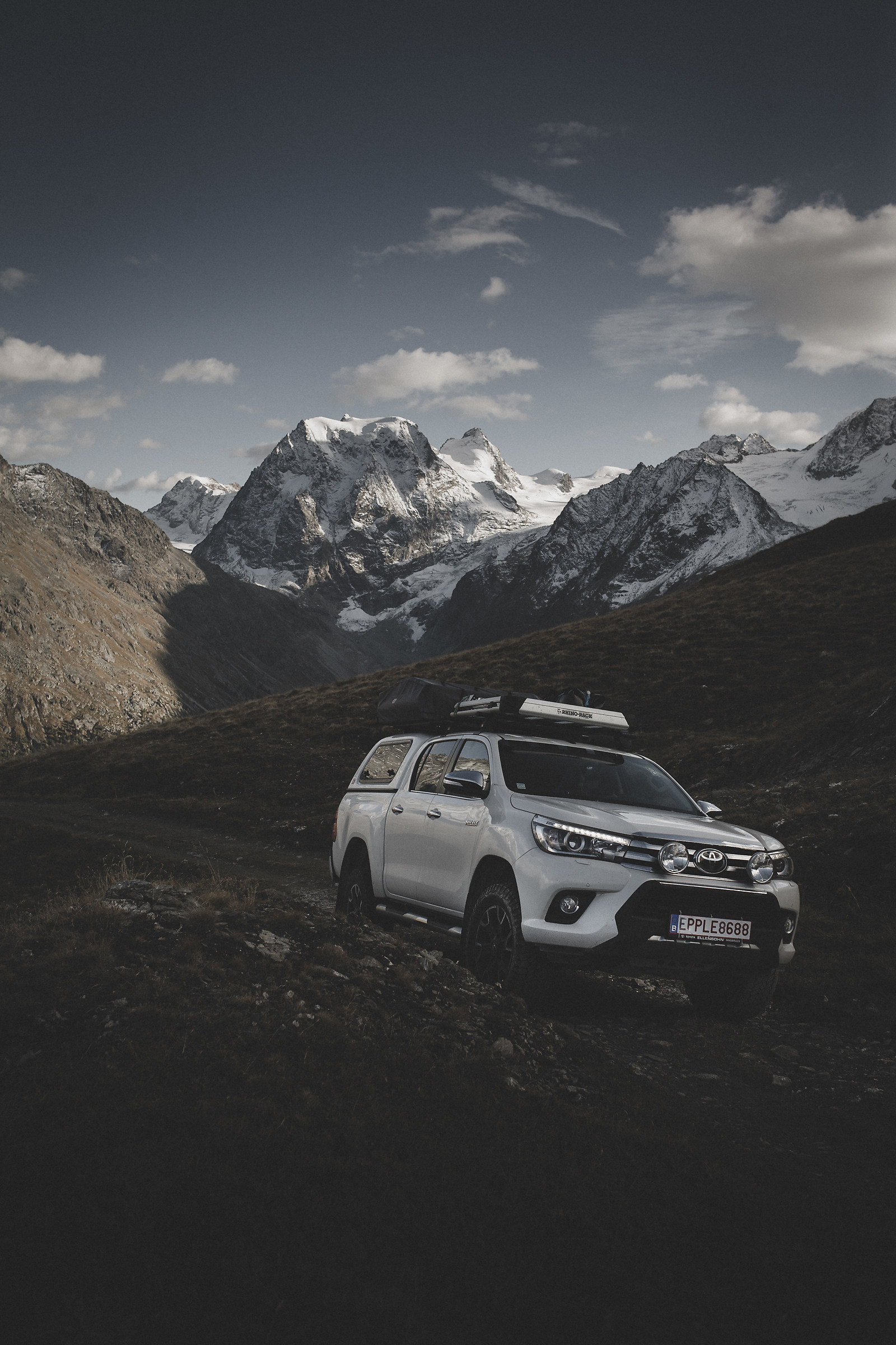 Cruising around Swiss peaks, Switzerland.