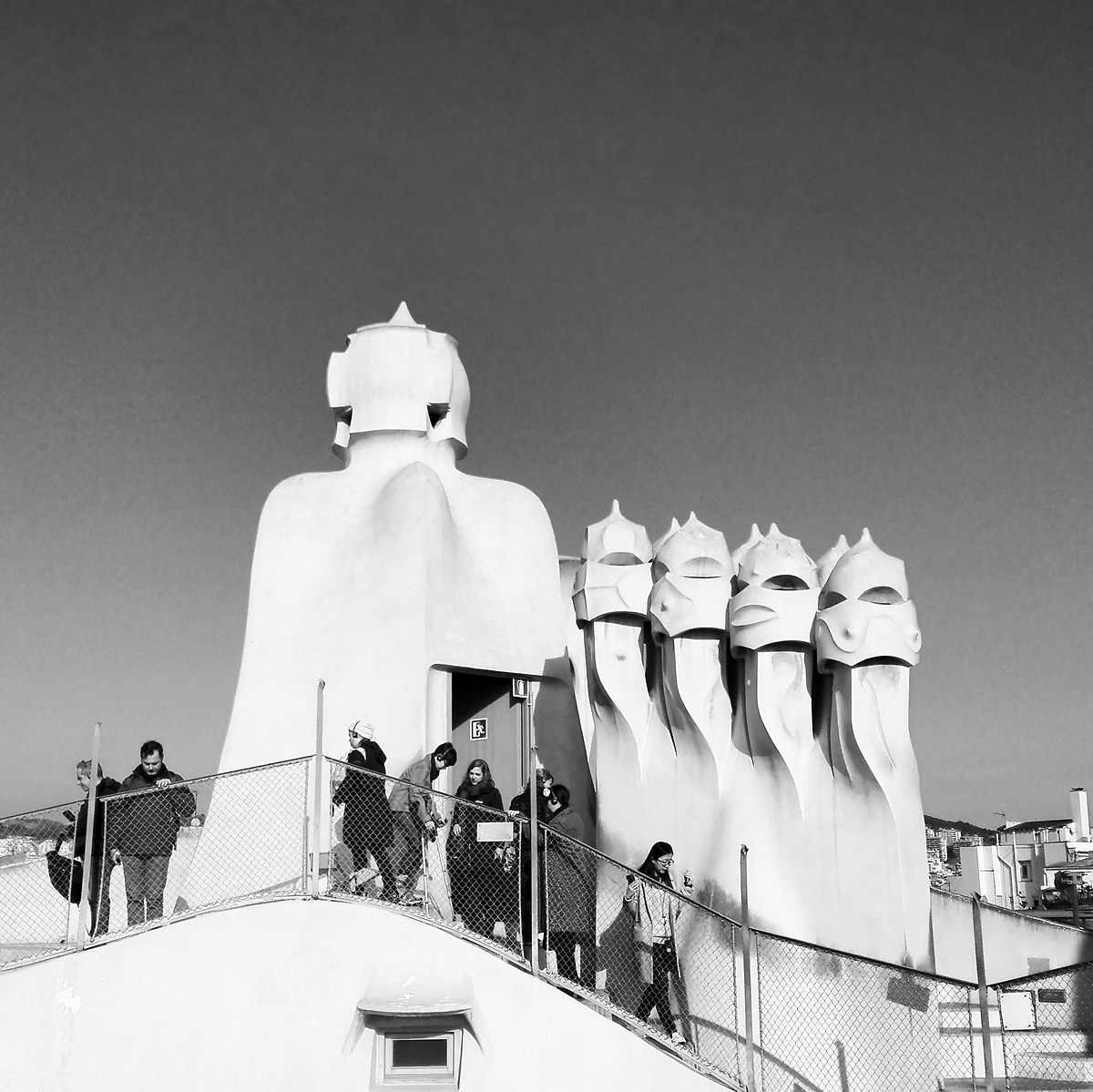 "The Guardians" of La Pedrera, Barcelona