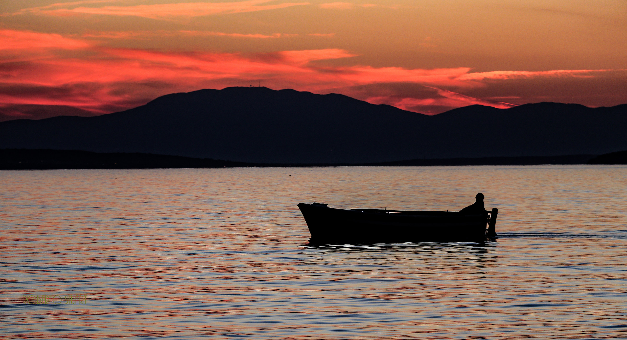 She falls in the evening