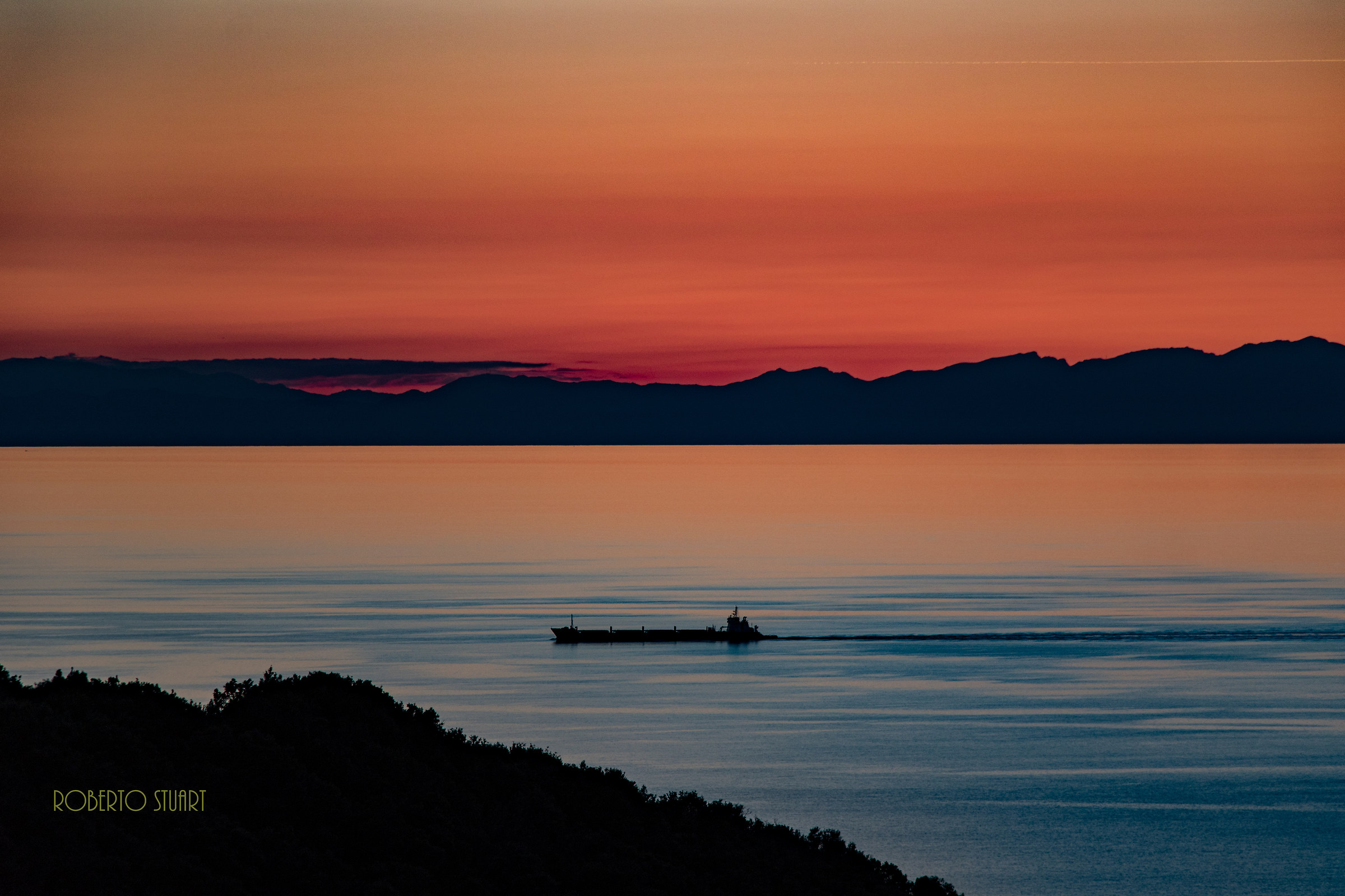 Corsica, vista da Populonia
