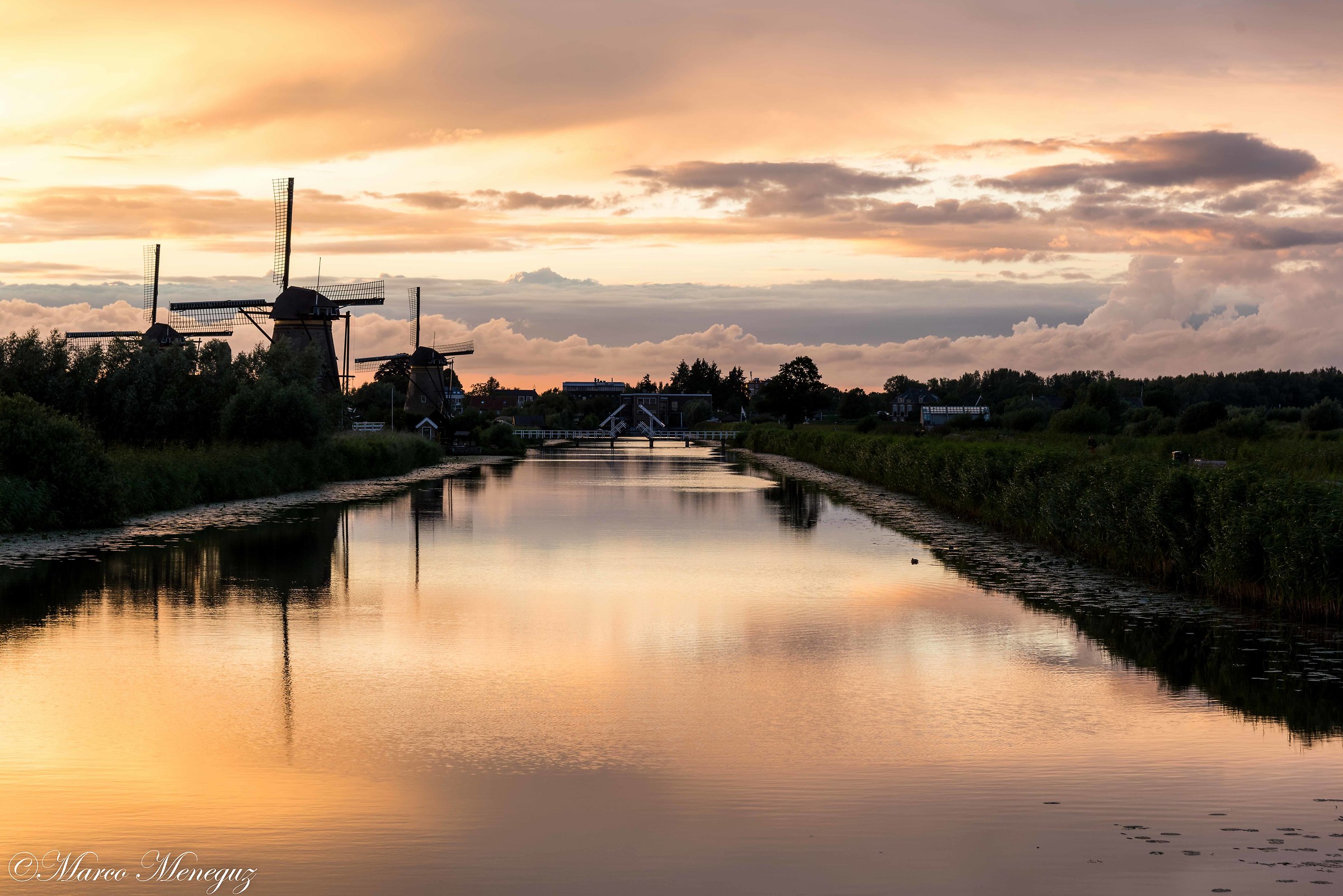 Tramonto sul fiume - Kinderdijk