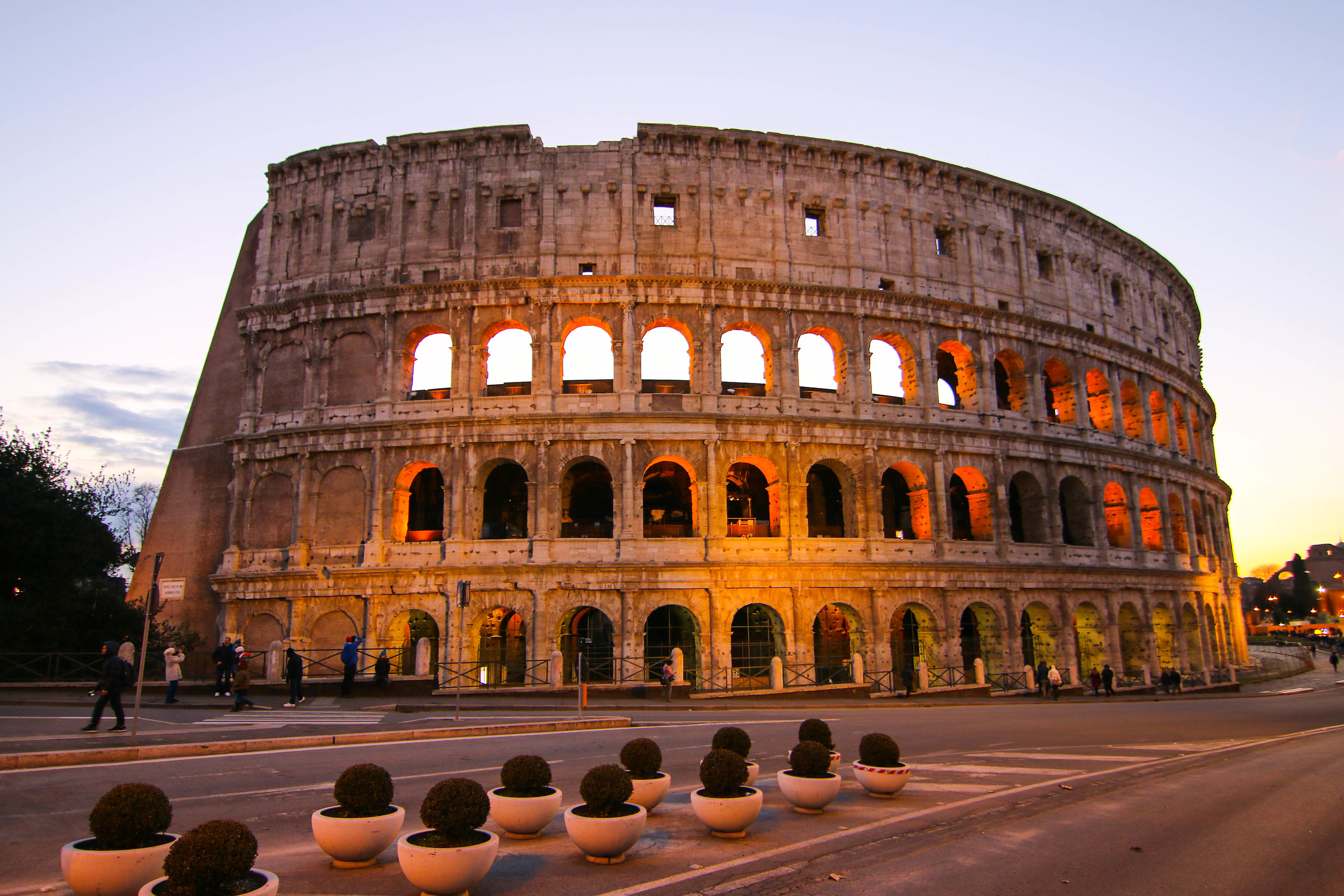 Colosseo al tramonto