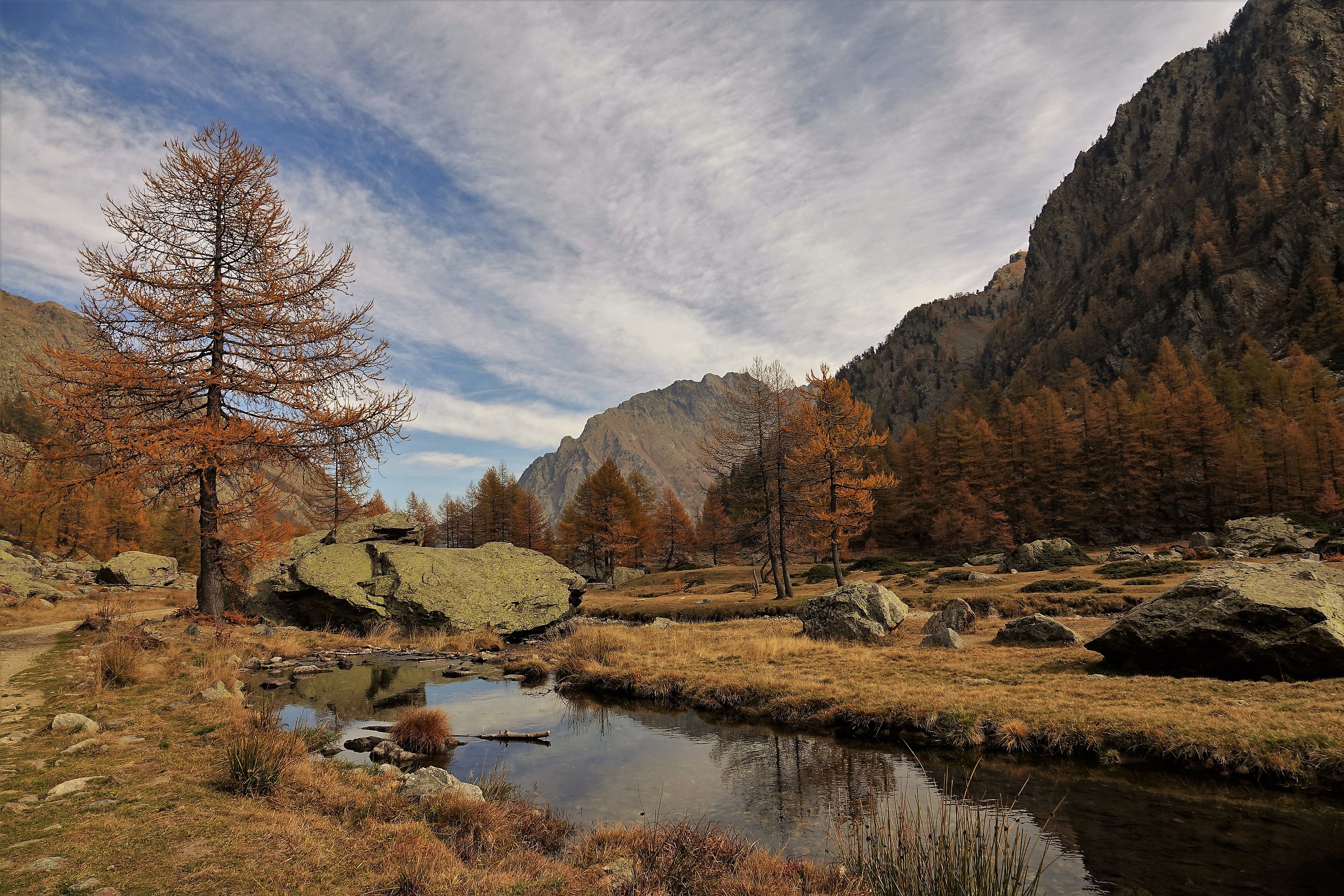 piano del valasco - valle gesso - alpi marittime 27.10.