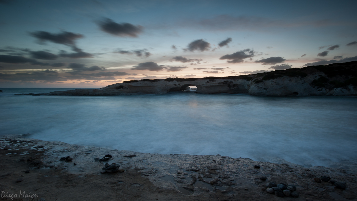 S'Archittu a windy evening