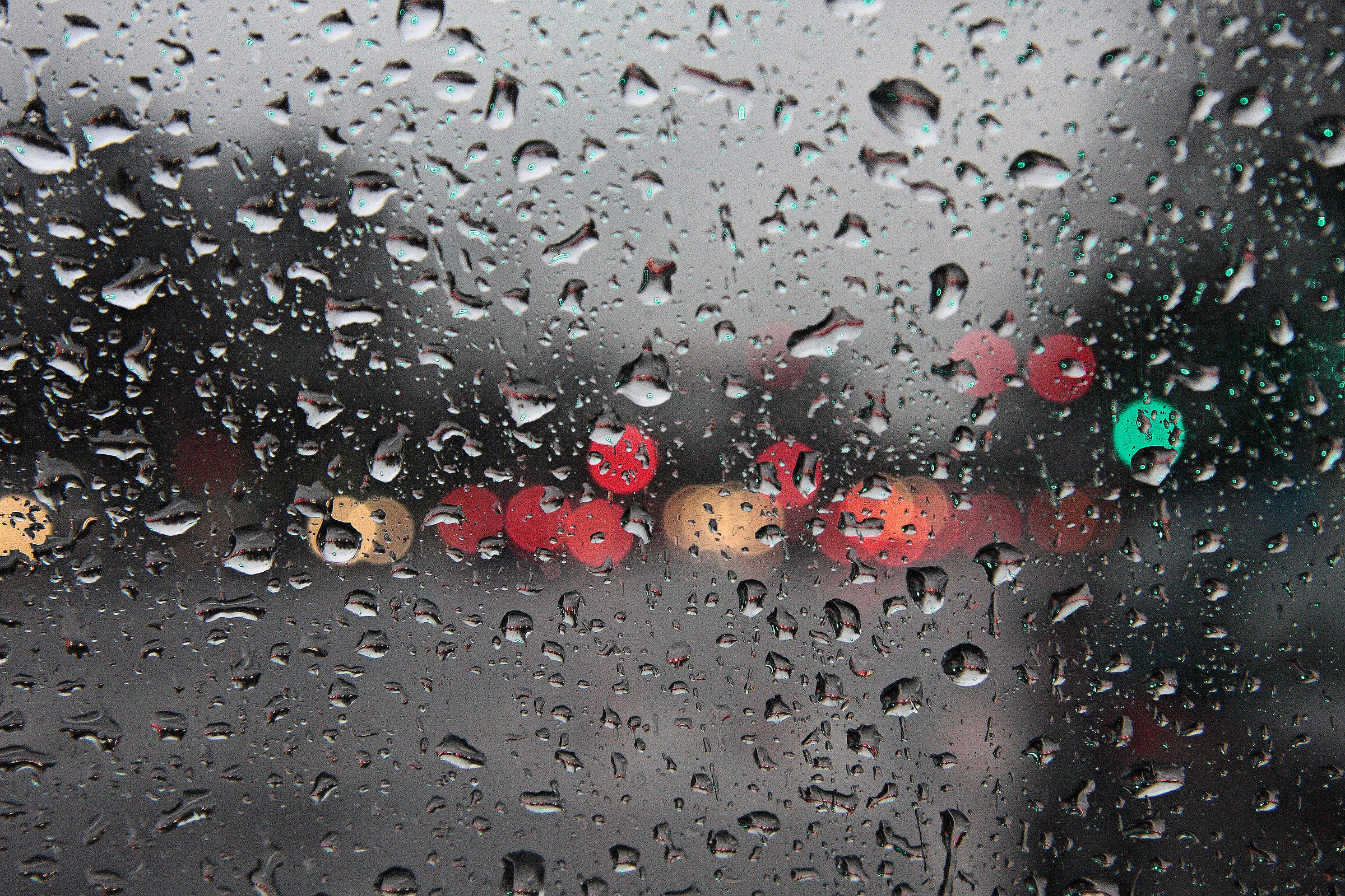 at the traffic light