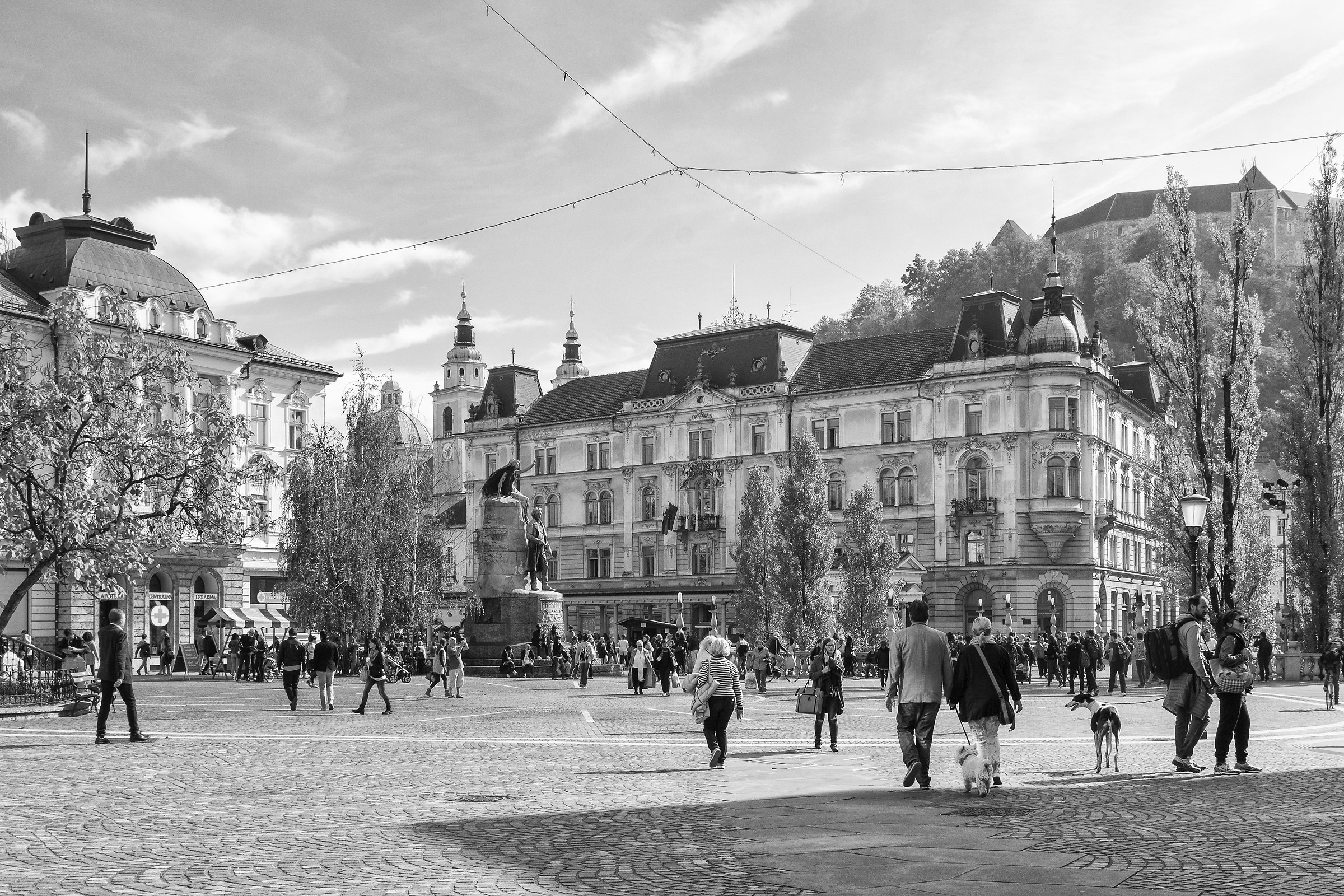 The center of Ljubljana