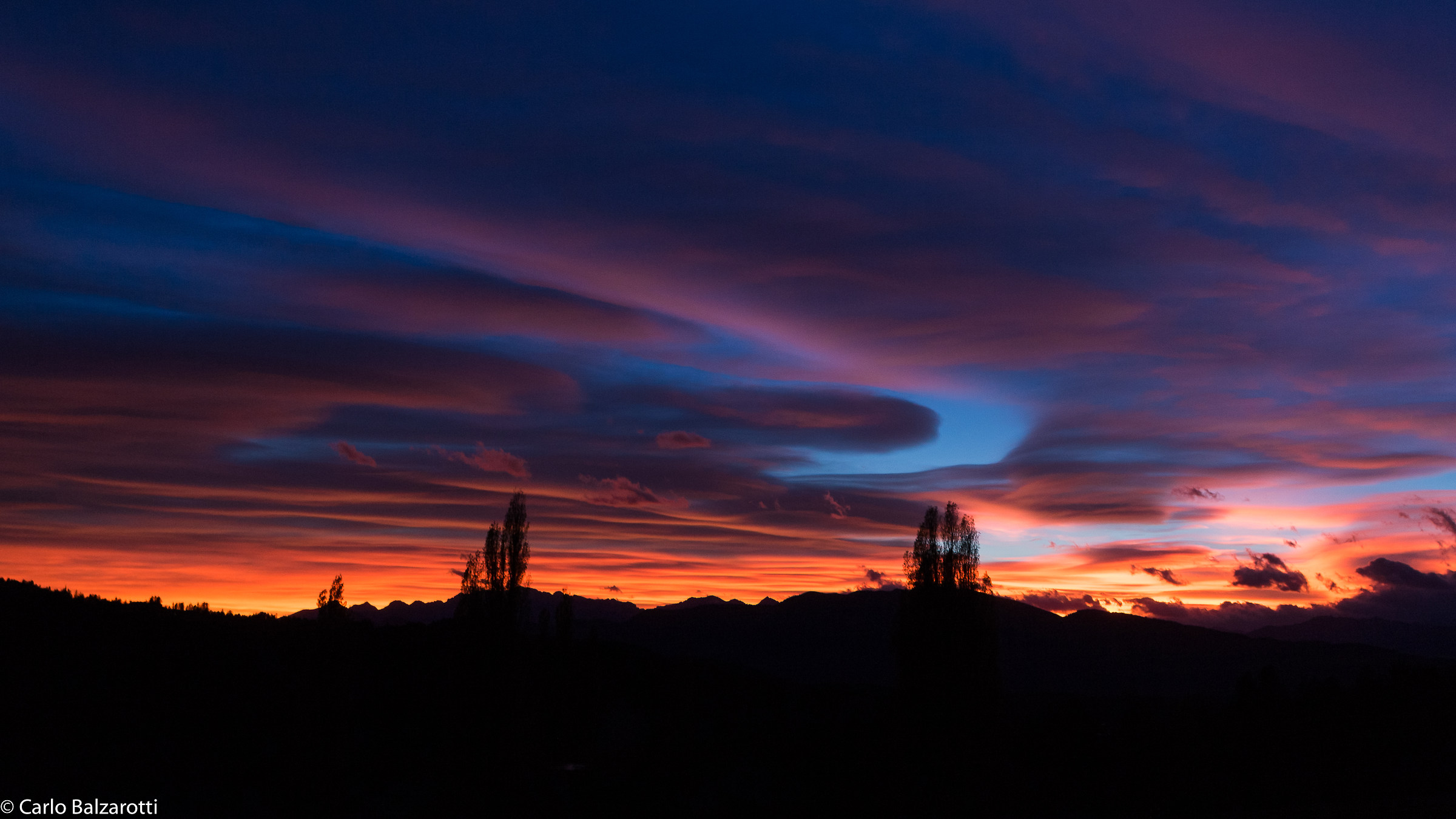 Il super tramonto del 29/10