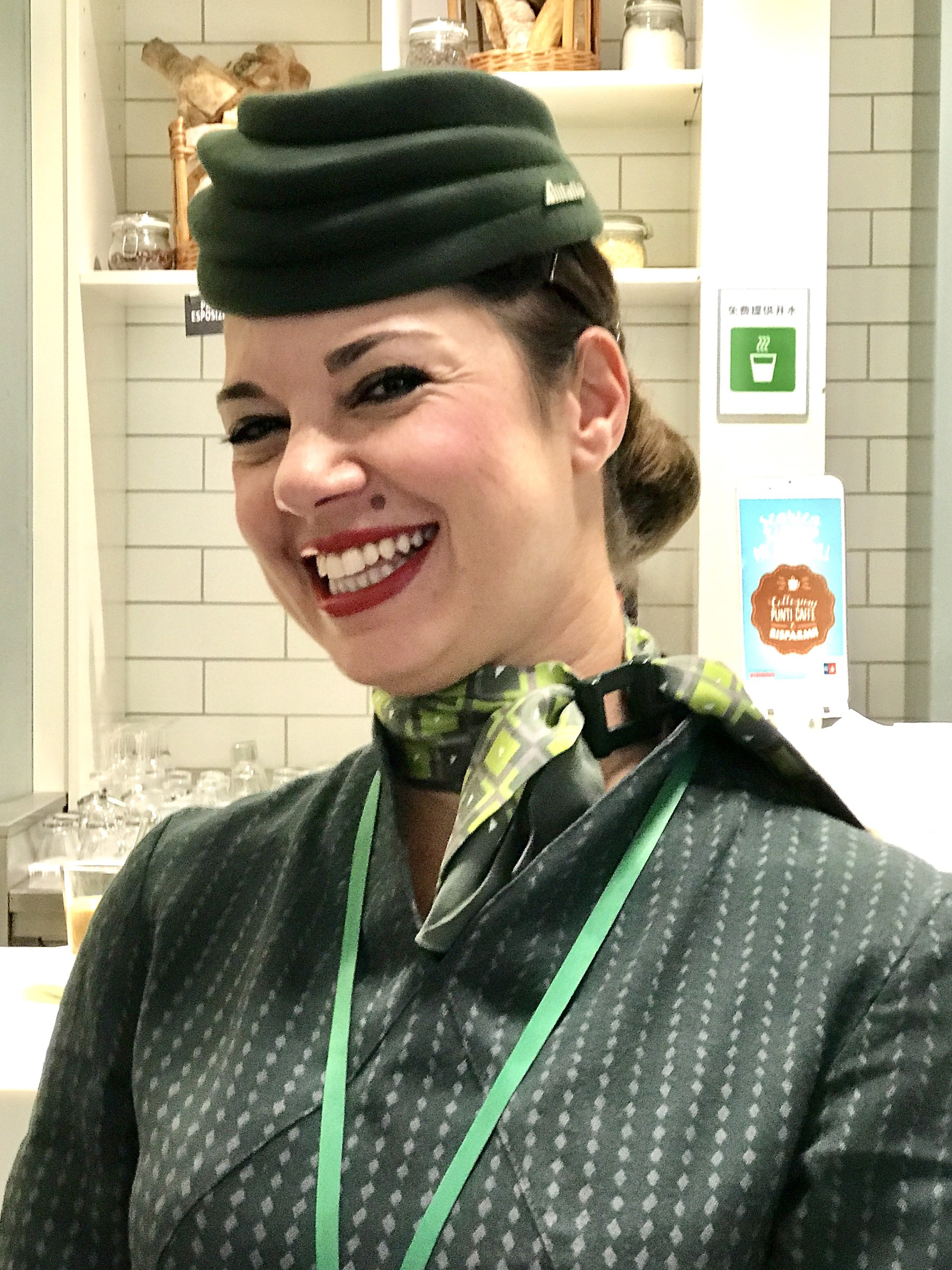 Alessia of Alitalia.