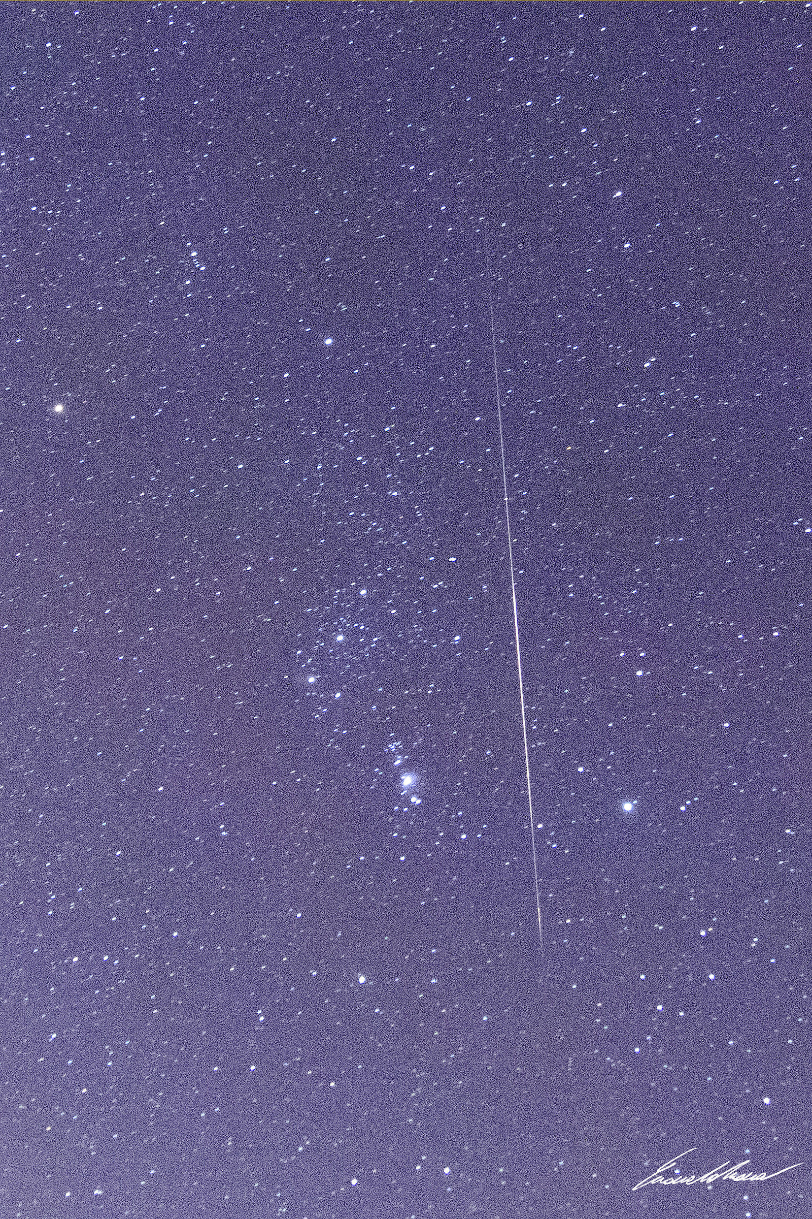 Meteoroid in Orion field