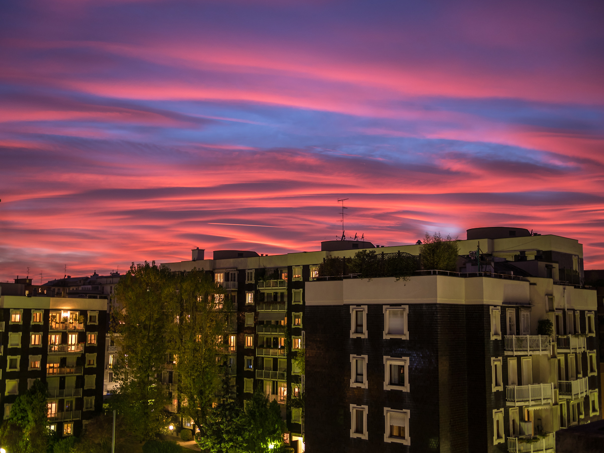 Red Sky in Milan (29/10/2017)