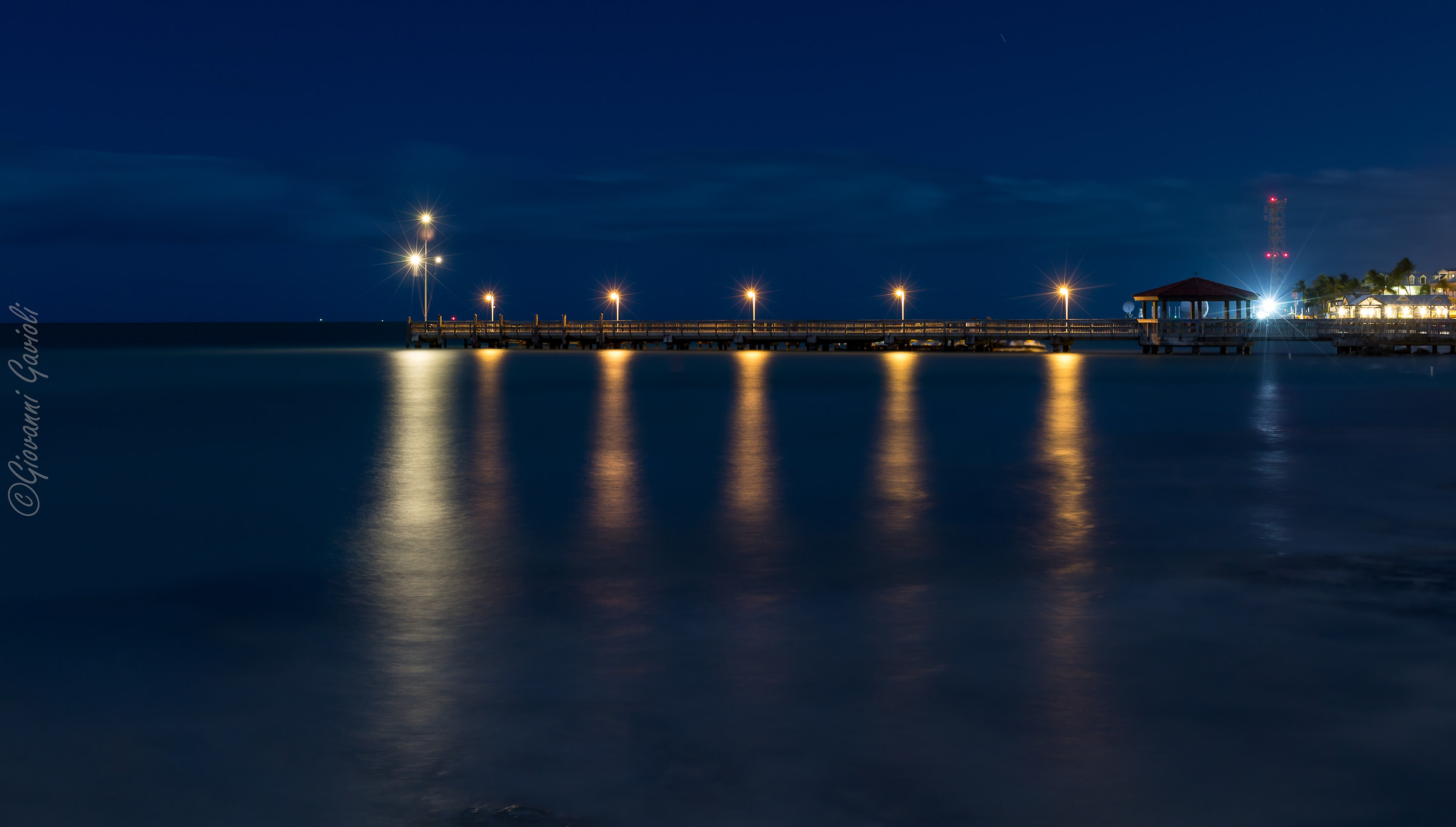 Pier at night