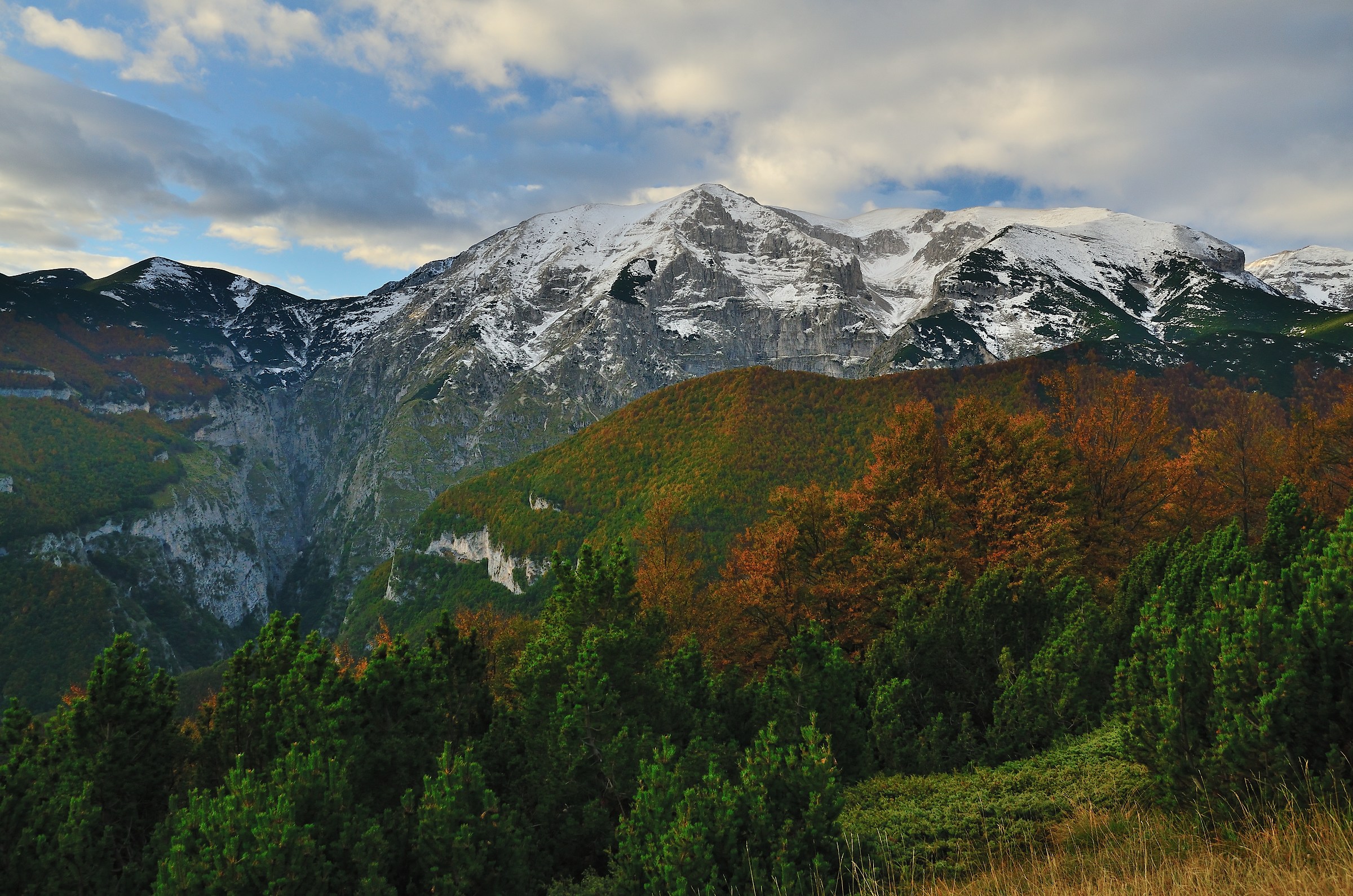 Sinfonia di sfumature autunnali sulla Majella orientale